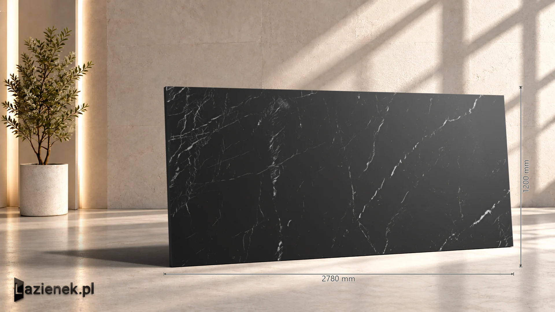 Marazzi Grande Marble Look Elegant Black strukturalna 120x278 cm gr. 6 mm - płytka rektyfikowana/M718