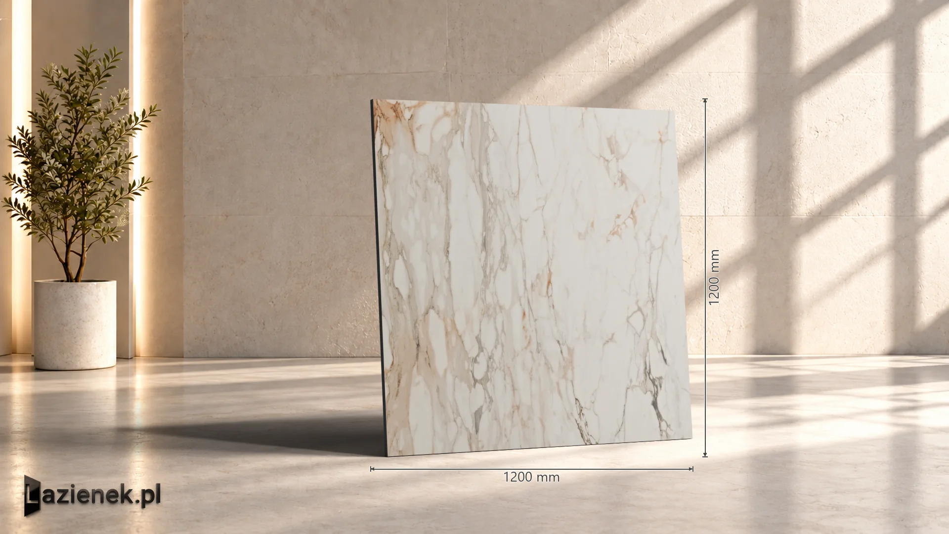 Marazzi Grande Marble Look Calacatta Vena Vecchia strukturalna 120x120 cm gr. 6 mm - płytka rektyfikowana/MEMH