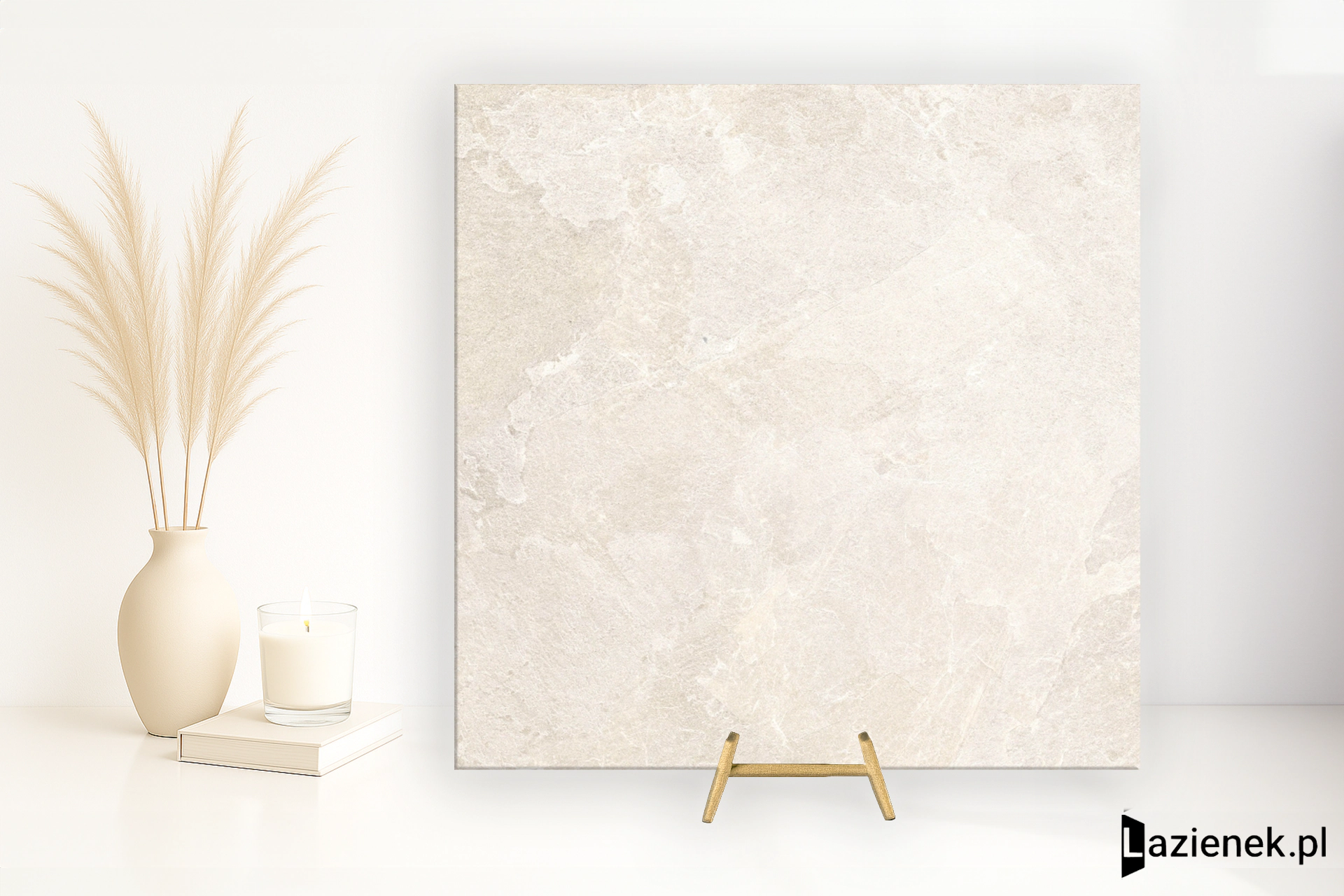 Marazzi Mystone Pietra Ligure Bianco połaczenie mat-poler 120x120 cm gr. 9 mm - płytka rektyfikowana/MPJN