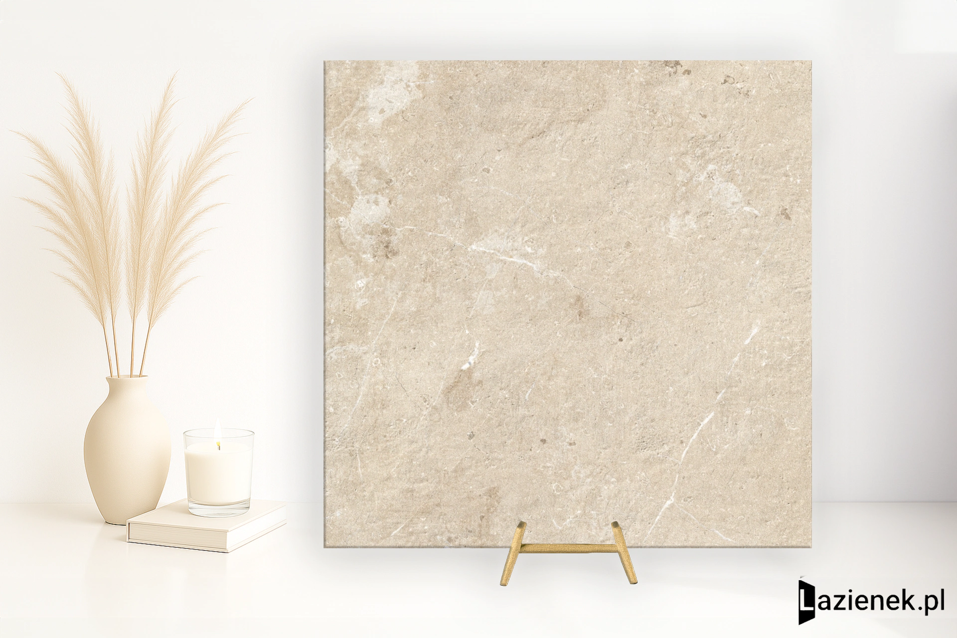 Marazzi Mystone Limestone Sand błyszcząca 80x80 cm gr. 20 mm - płytka rektyfikowana/M7FJ