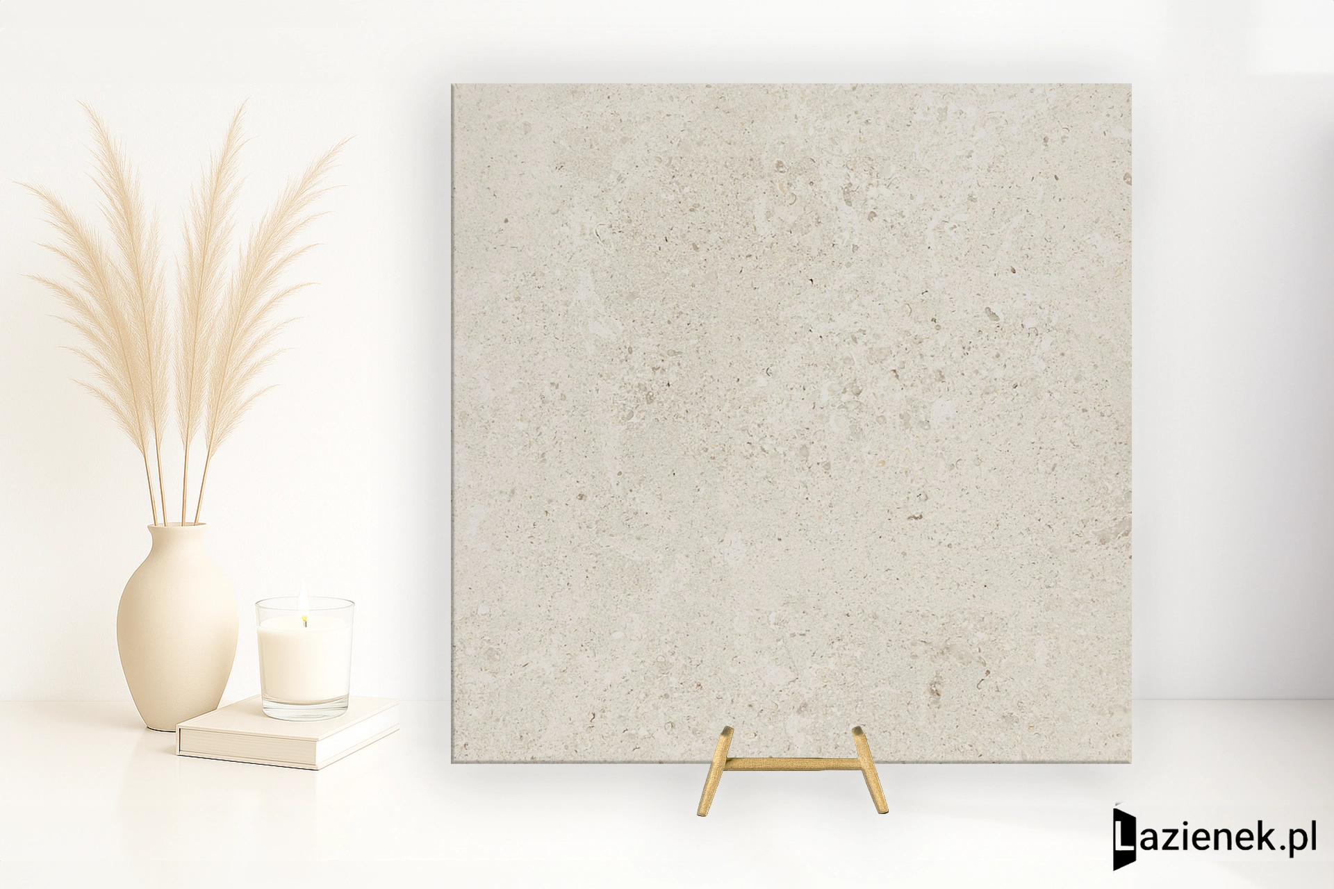 Marazzi Mystone Gris Fleury Bianco błyszcząca 60x60 cm gr. 20 mm - płytka rektyfikowana/MLD5