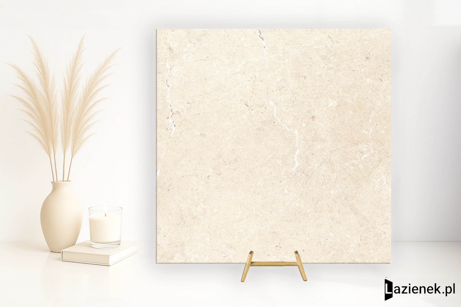 Marazzi Mystone Limestone Ivory błyszcząca 60x60 cm gr. 20 mm - płytka rektyfikowana/MPMQ