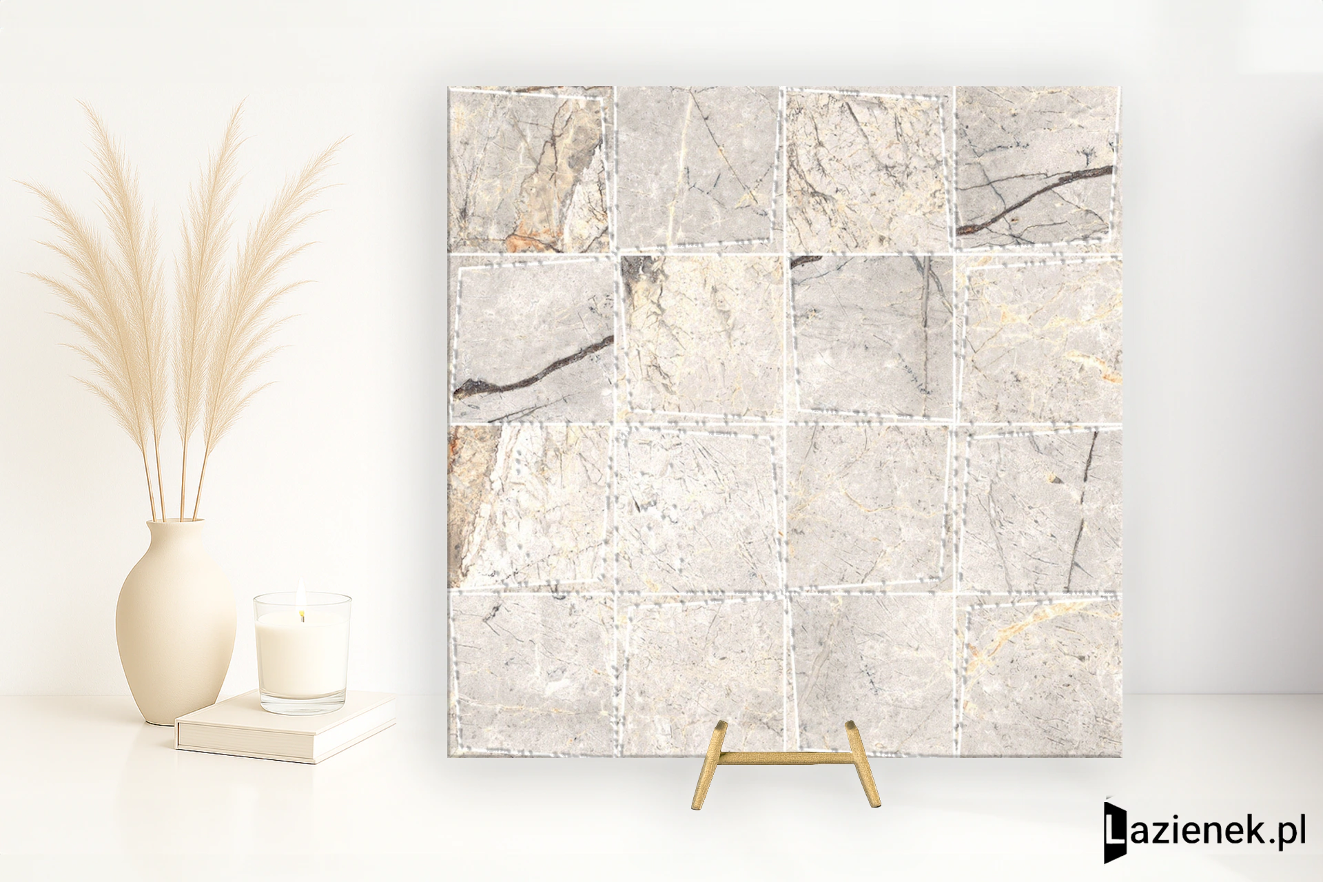 Marazzi Mystone Silver Root Beige strukturalna 30.3x30.3 cm gr. 9 mm - płytka nierektyfikowana/MPYE