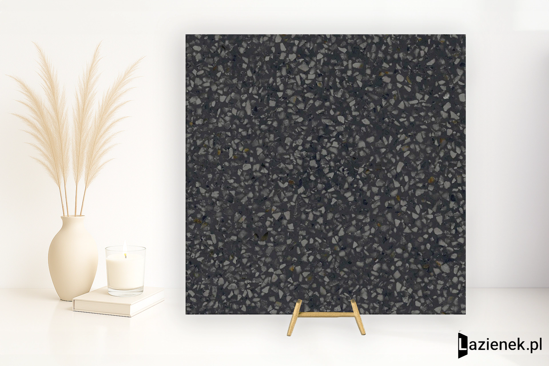 Marazzi D_Segni Scaglie Black strukturalna 20x20 cm gr. 10 mm - płytka nierektyfikowana/M1KY