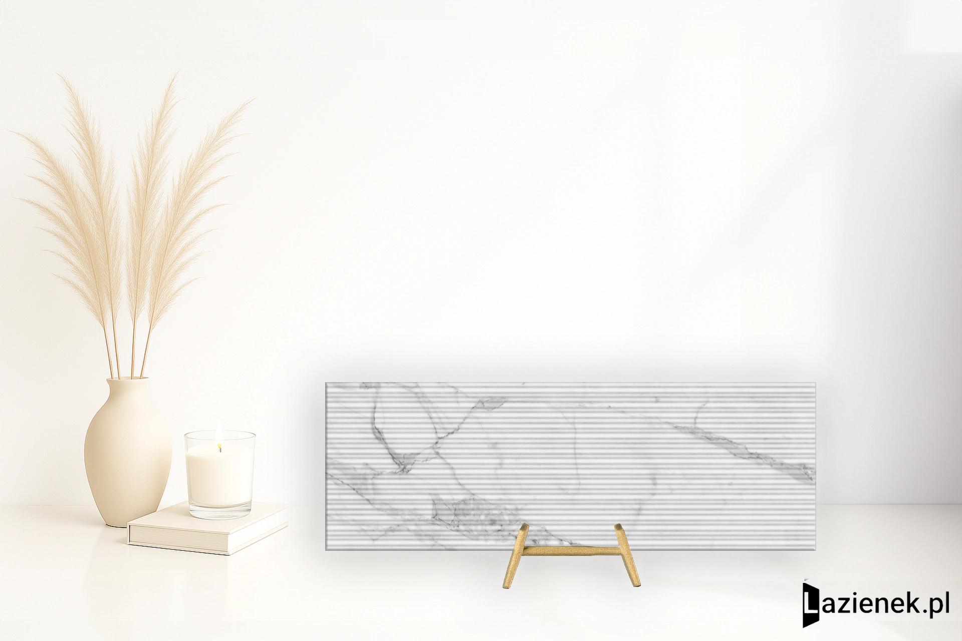 Marazzi Fabula Wall Statuario wzmocniona siatką 33x100 cm gr. 10 mm - płytka rektyfikowana/MN2U
