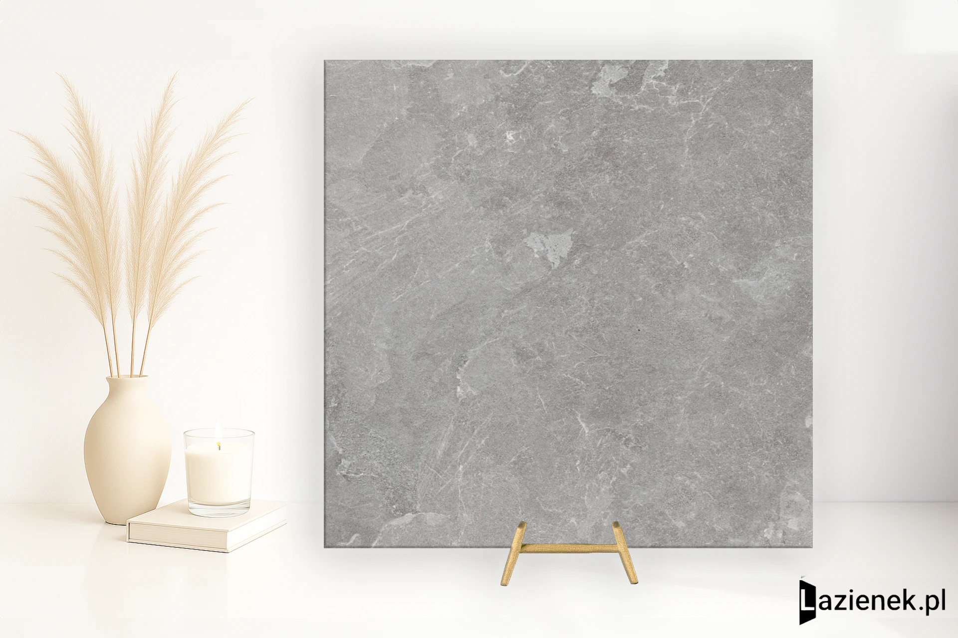 Marazzi Mystone Pietra Ligure Cenere błyszcząca 120x120 cm gr. 9 mm - płytka rektyfikowana/MPJT