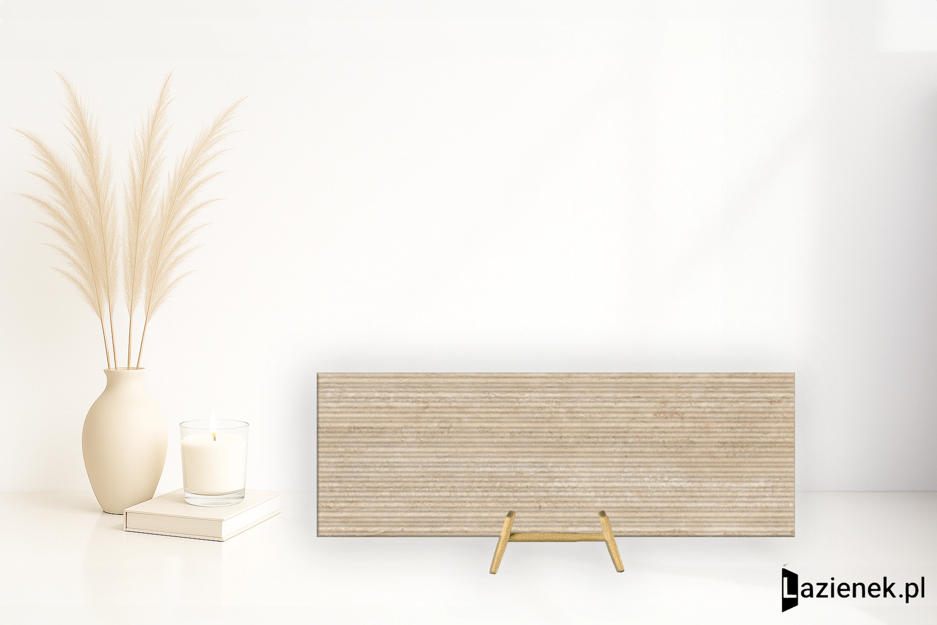 Marazzi Fabula Wall Travertino wzmocniona siatką 33x100 cm gr. 10 mm - płytka rektyfikowana/MP0K