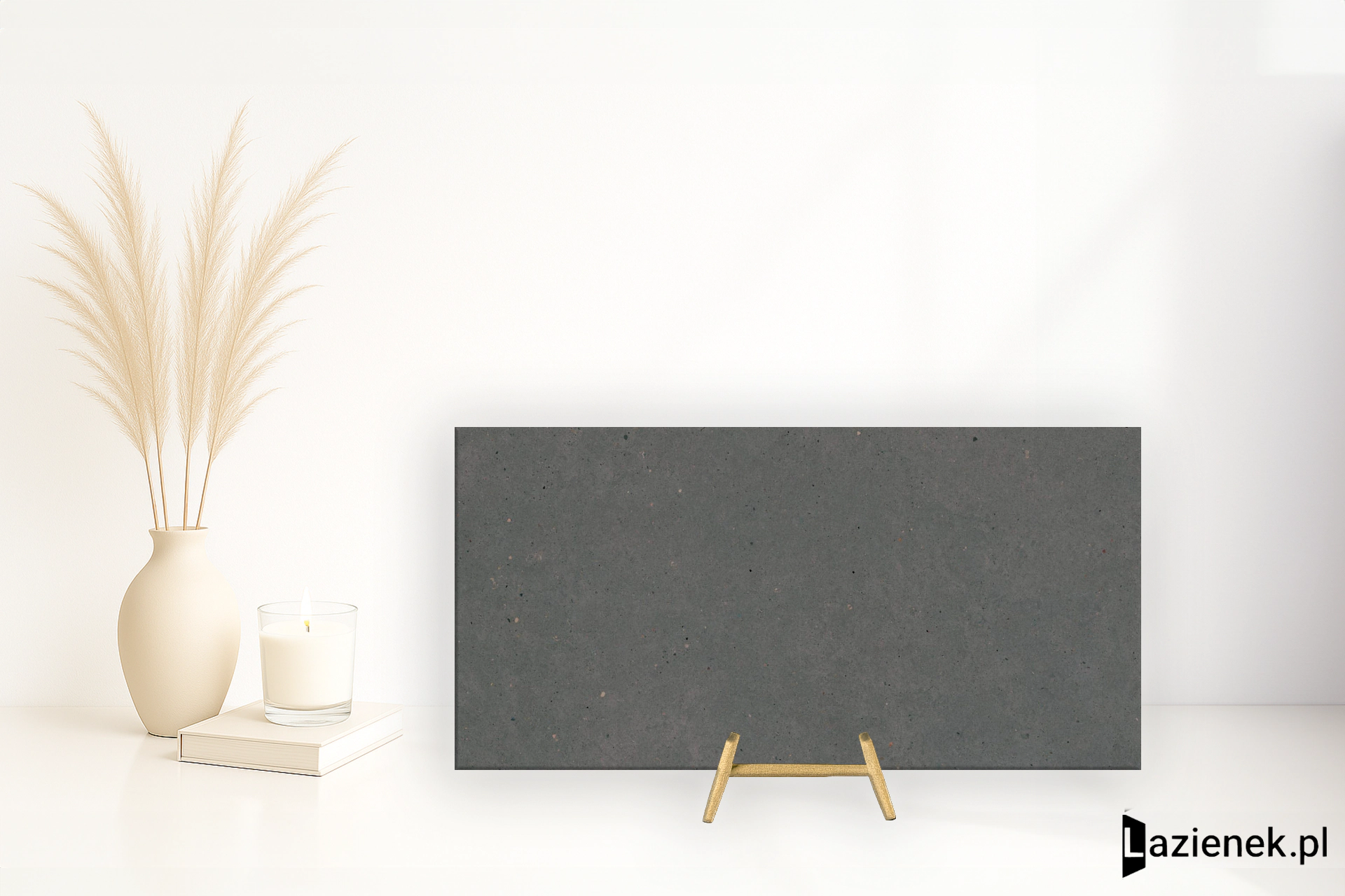 Marazzi Mystone Moon Anthracite błyszcząca 60x120 cm gr. 20 mm - płytka rektyfikowana/M7YA