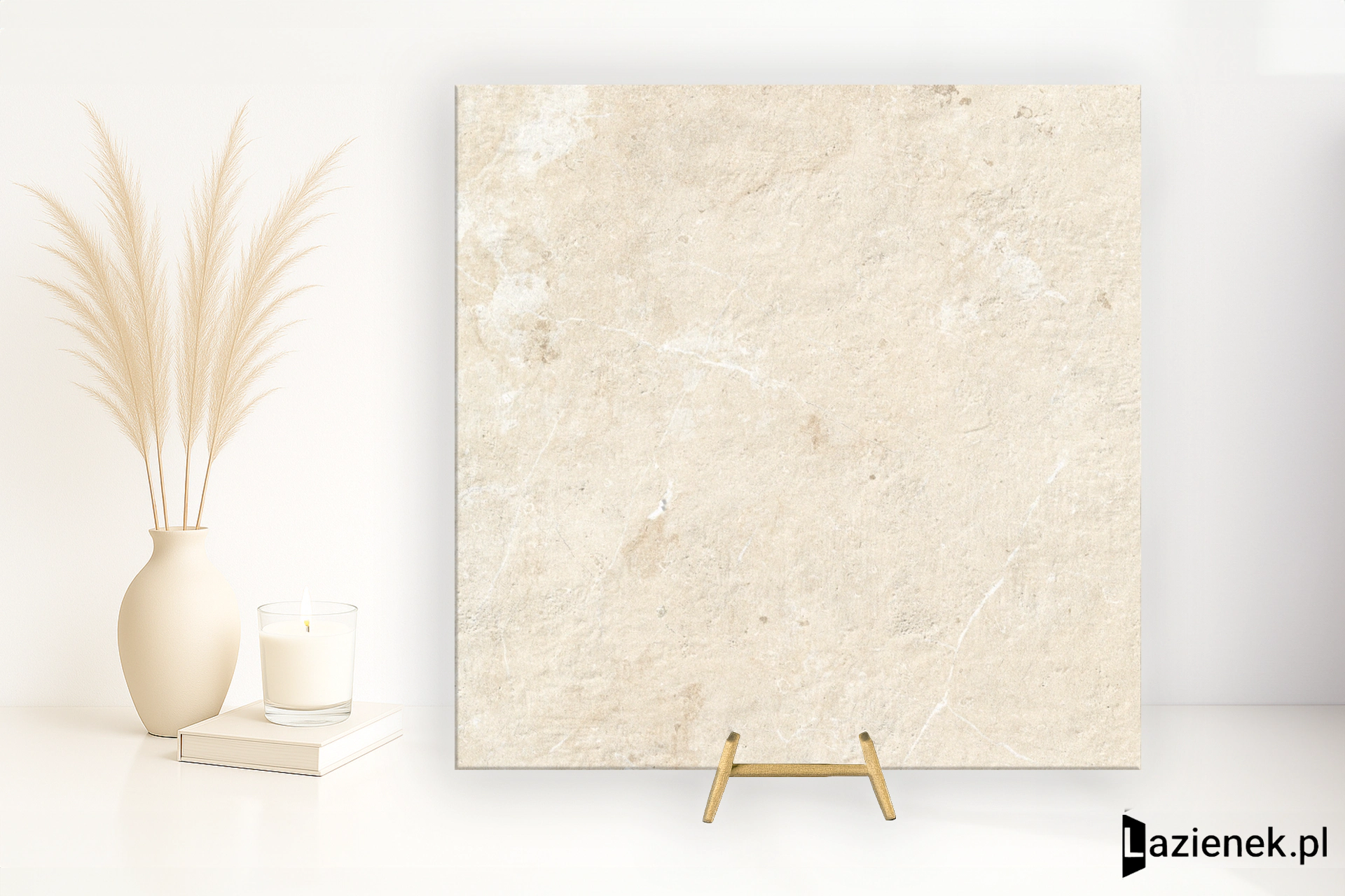 Marazzi Mystone Limestone Ivory błyszcząca 80x80 cm gr. 20 mm - płytka rektyfikowana/M7FK