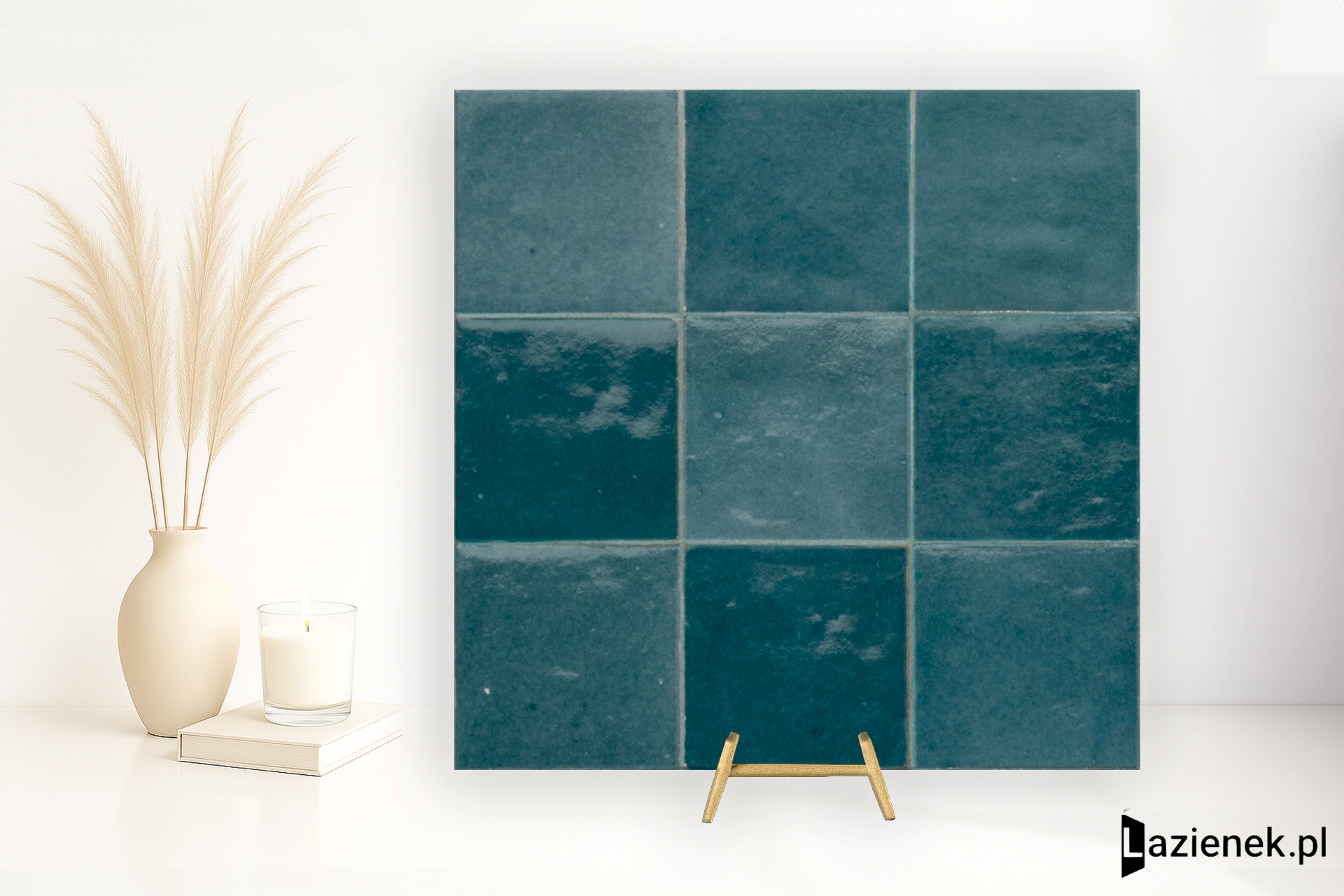 Marazzi Zellige Petrolio połysk 10x10 cm gr. 10 mm - płytka nierektyfikowana / M5P6