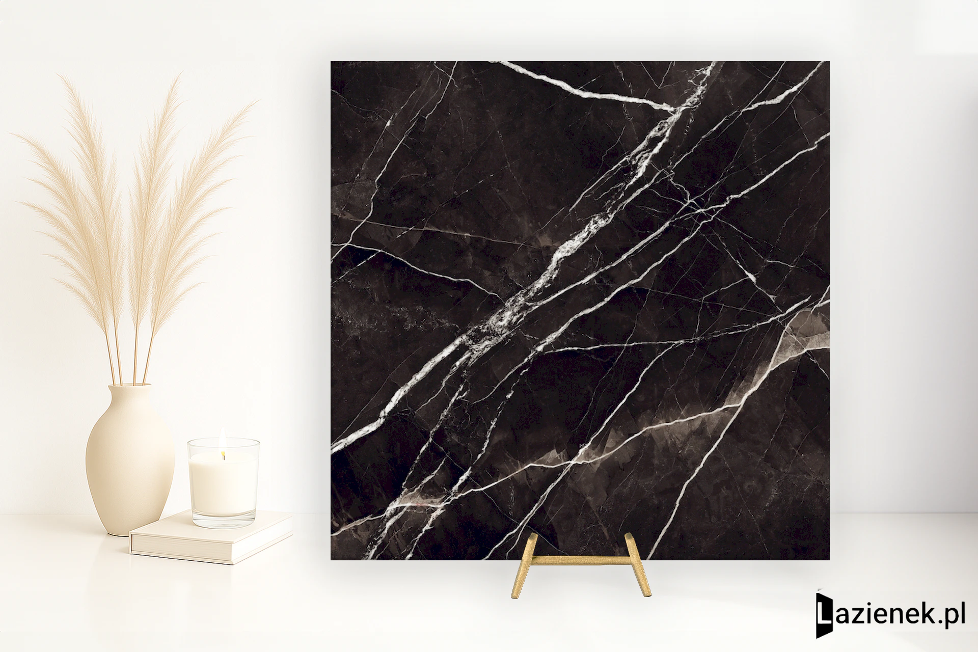 Marazzi Allmarble Calacatta Black satynowa 120x120 cm gr. 10 mm - płytka rektyfikowana/MQ25