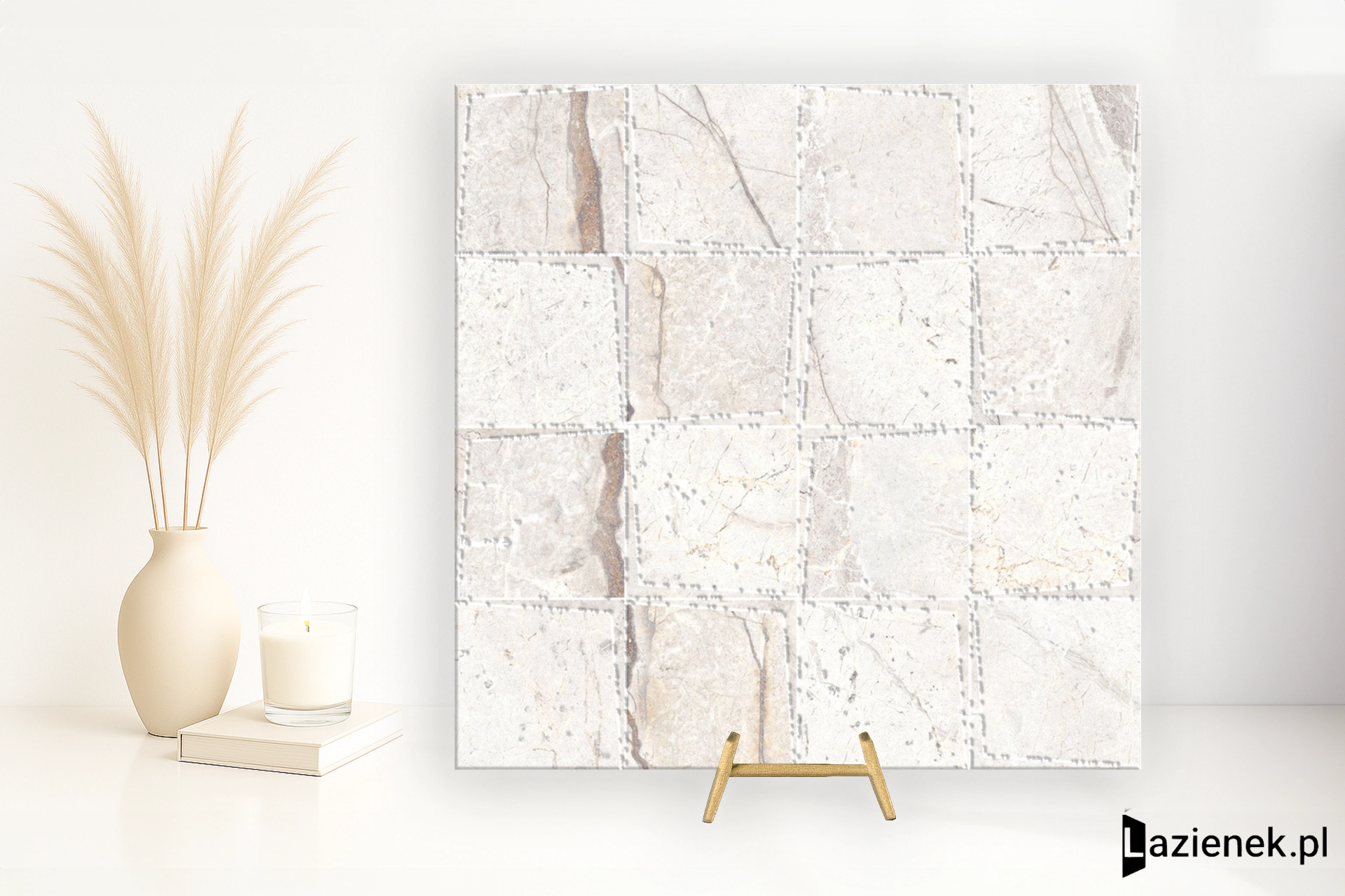 Marazzi Mystone Silver Root White strukturalna 30.3x30.3 cm gr. 9 mm - płytka nierektyfikowana/MPYF