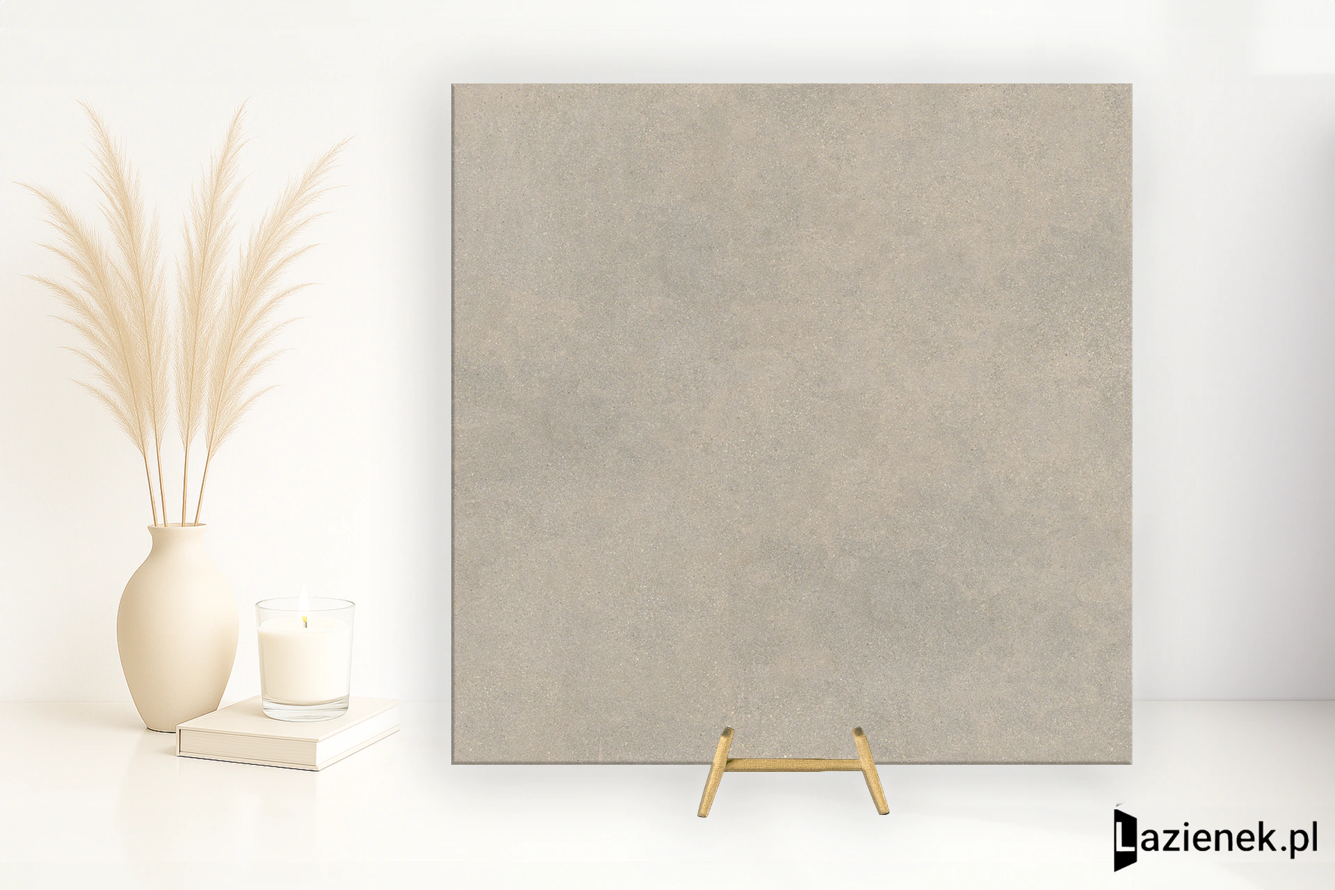 Mirage Reconcrete Liquorice szczotkowana 120x120 cm gr. 9 mm - płytka rektyfikowana / CAB3