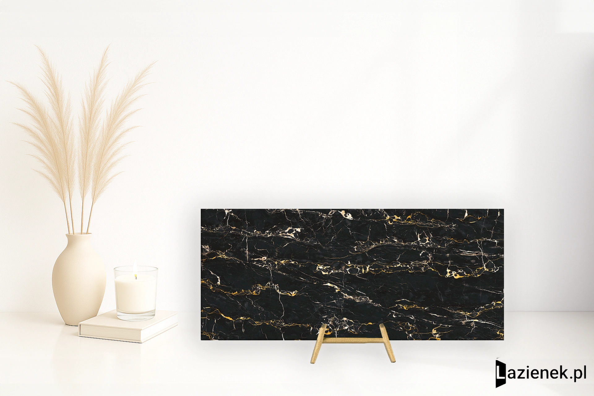 Mirage Jewels Black Gold wysoki połysk 120x278 cm gr. 6 mm - płytka rektyfikowana / UG72