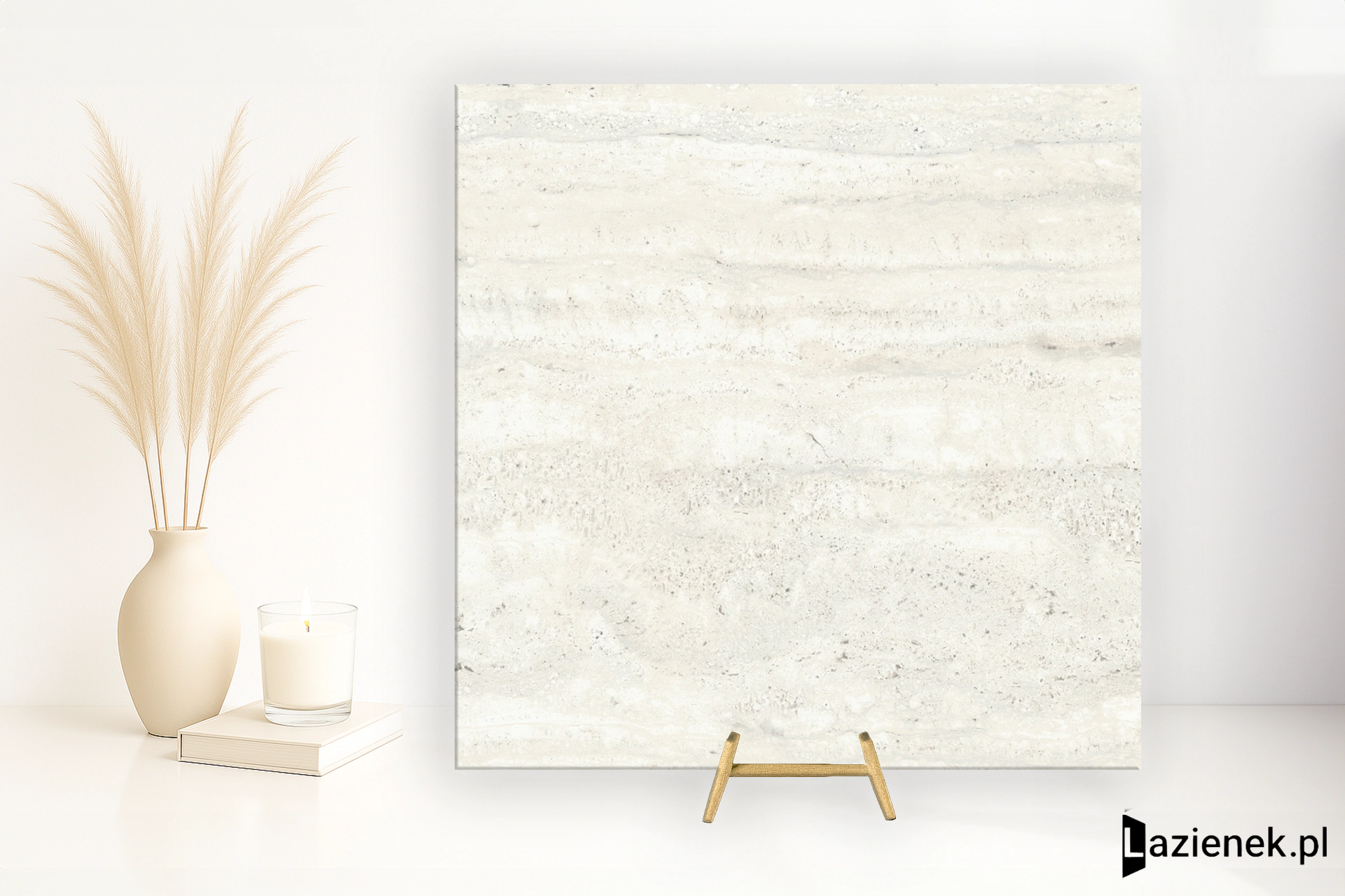 Mirage Elysian Travertini Travertino Pearly szczotkowana 120x120 cm gr. 9 mm - płytka rektyfikowana / BKX1