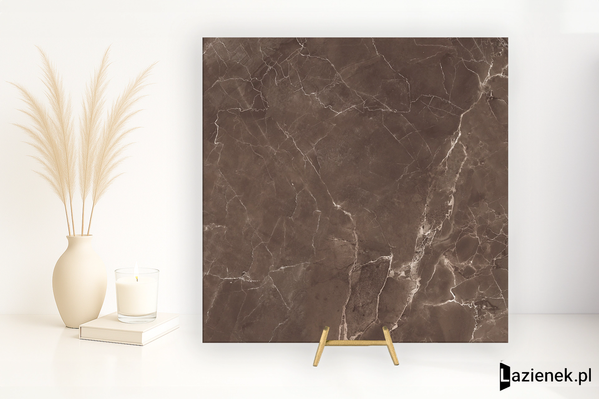 Mirage Jewels Emperador Selected wysoki połysk 60x60 cm gr. 9 mm - płytka rektyfikowana / TV49