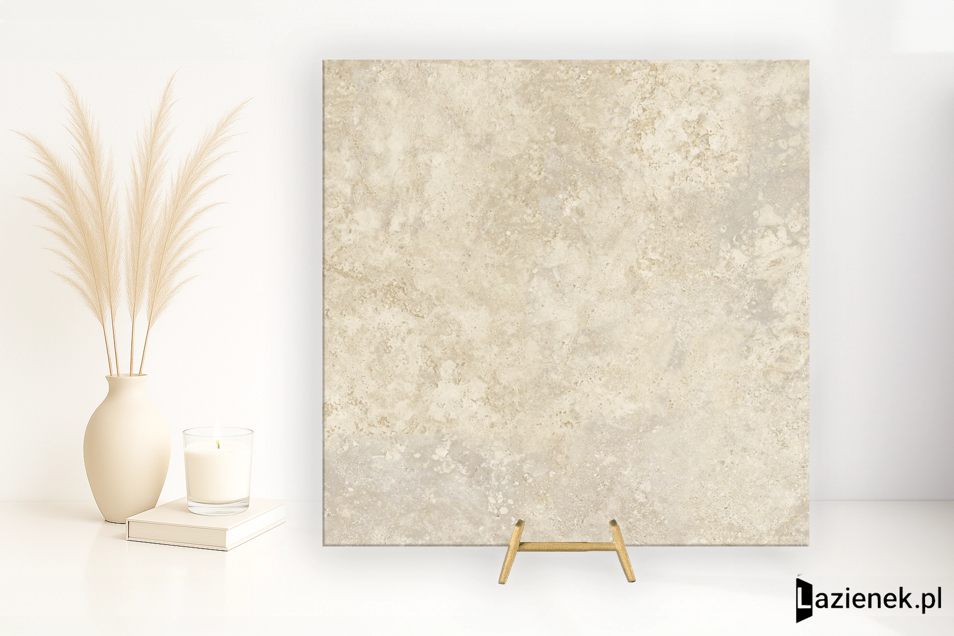 Mirage Elysian Travertini Travertino Light Cross szczotkowana 60x60 cm gr. 9 mm - płytka rektyfikowana / BUC9