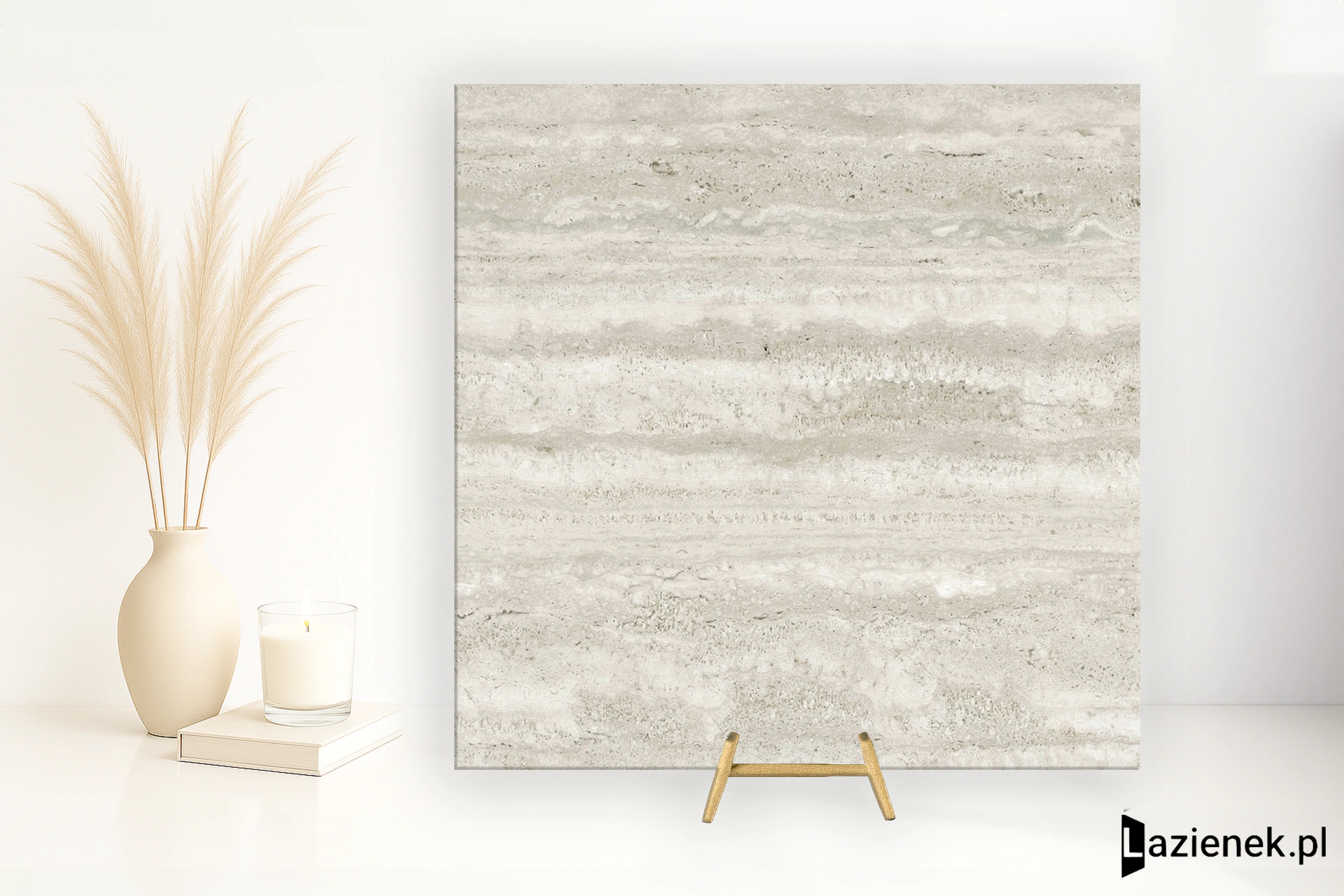 Mirage Elysian Travertini Travertino Misty szczotkowana 60x60 cm gr. 9 mm - płytka rektyfikowana / BUC7