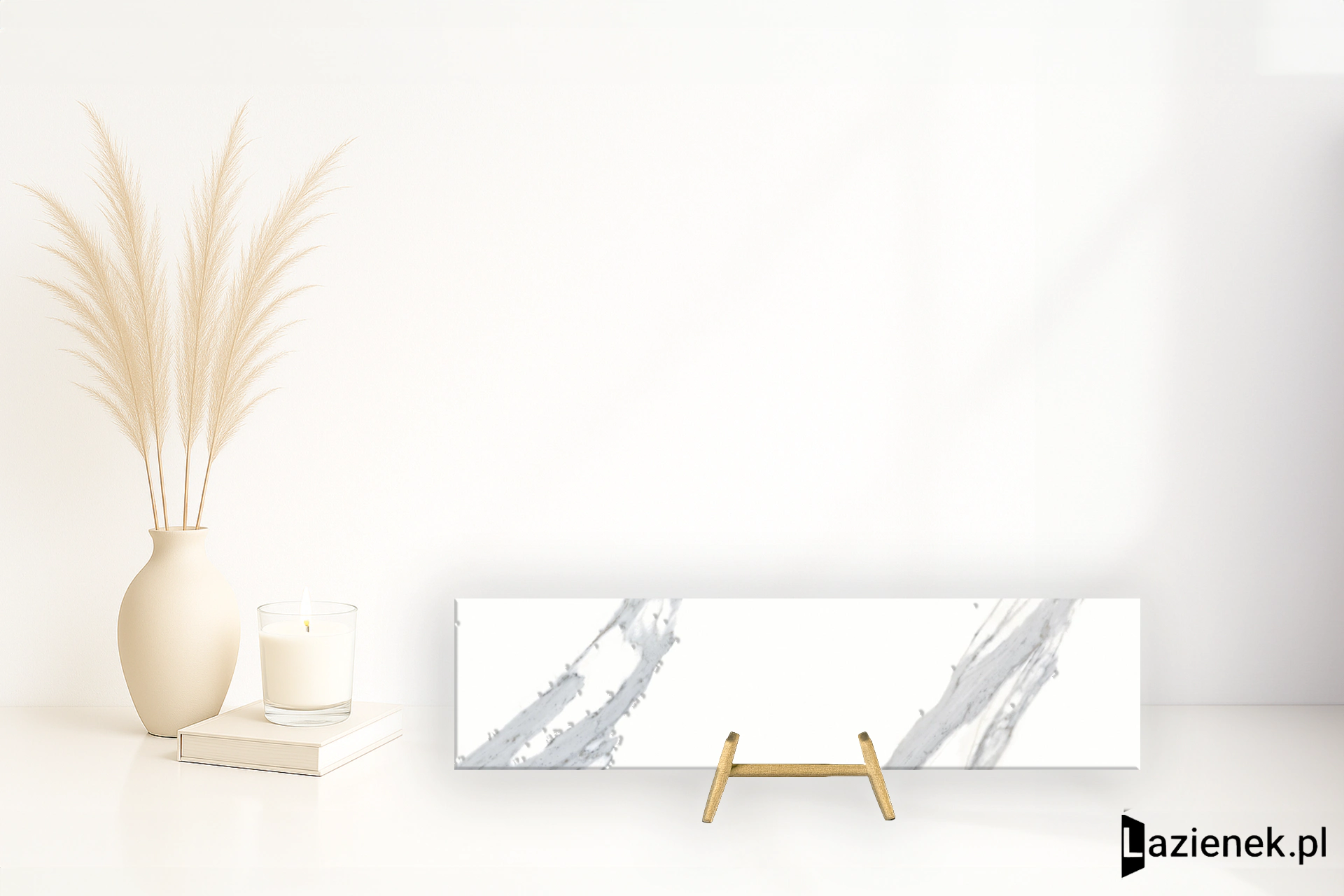 Mirage Jewels Calacatta Reale wysoki połysk 15x60 cm gr. 9 mm - płytka rektyfikowana / TX58