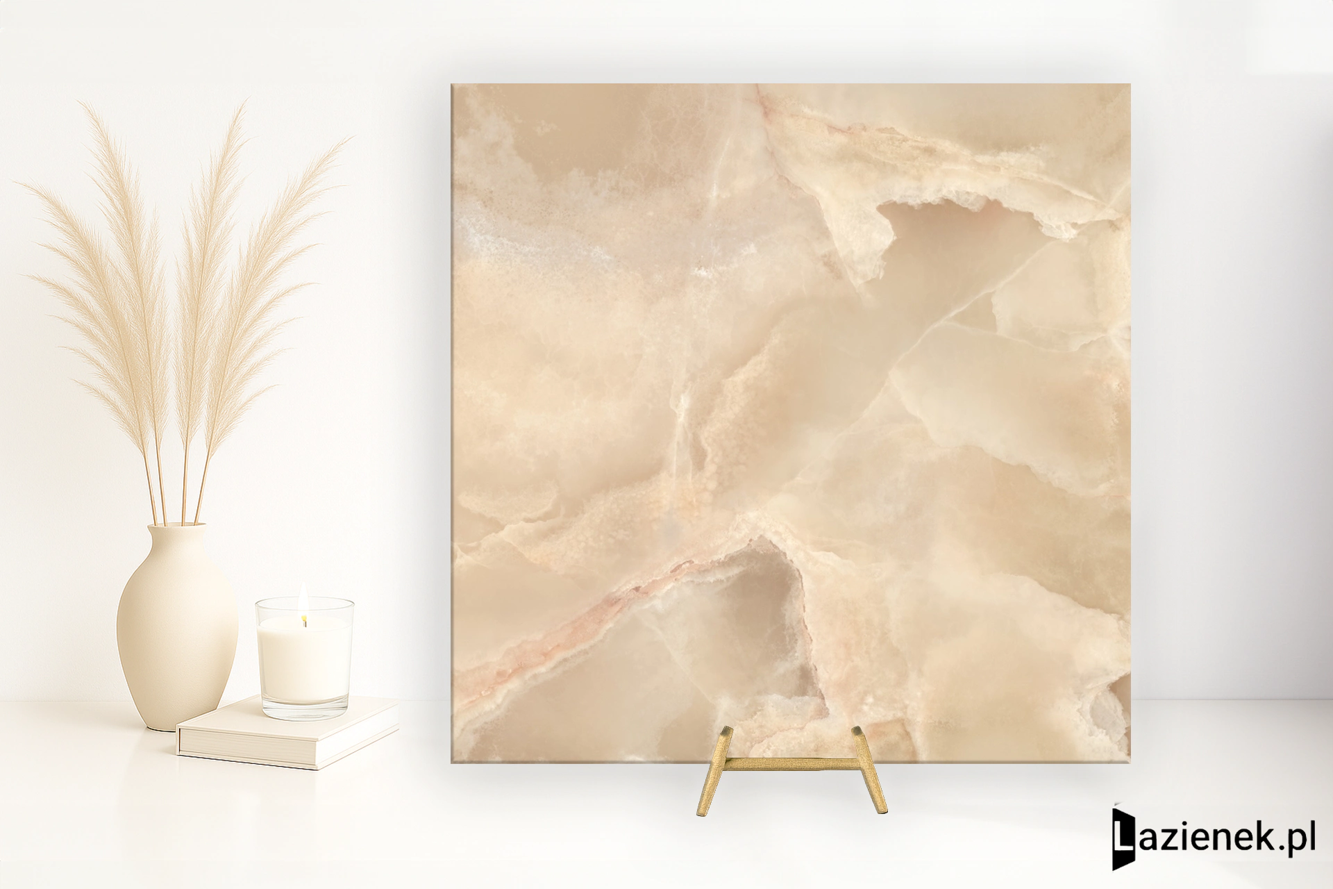 Mirage Onyce Champagne wysoki połysk 120x120 cm gr. 9 mm - płytka rektyfikowana / CAF2