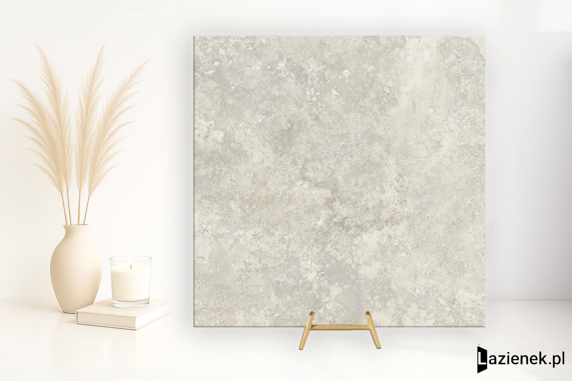 Mirage Elysian Travertini Travertino Misty Cross szczotkowana 120x120 cm gr. 9 mm - płytka rektyfikowana / BKX5
