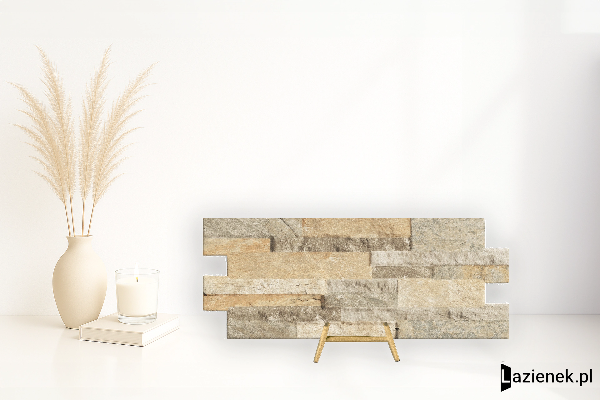 Novabell Brickup Ocean Beige naturalna 16x40 cm gr. 9 mm - płytka nierektyfikowana / BKP414
