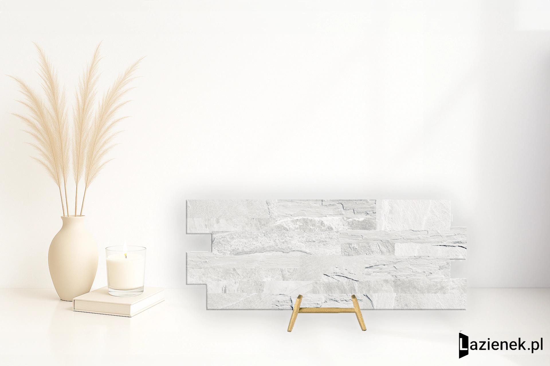 Novabell Brickup Ocean White Mix naturalna 16x40 cm gr. 9 mm - płytka nierektyfikowana / BKP814