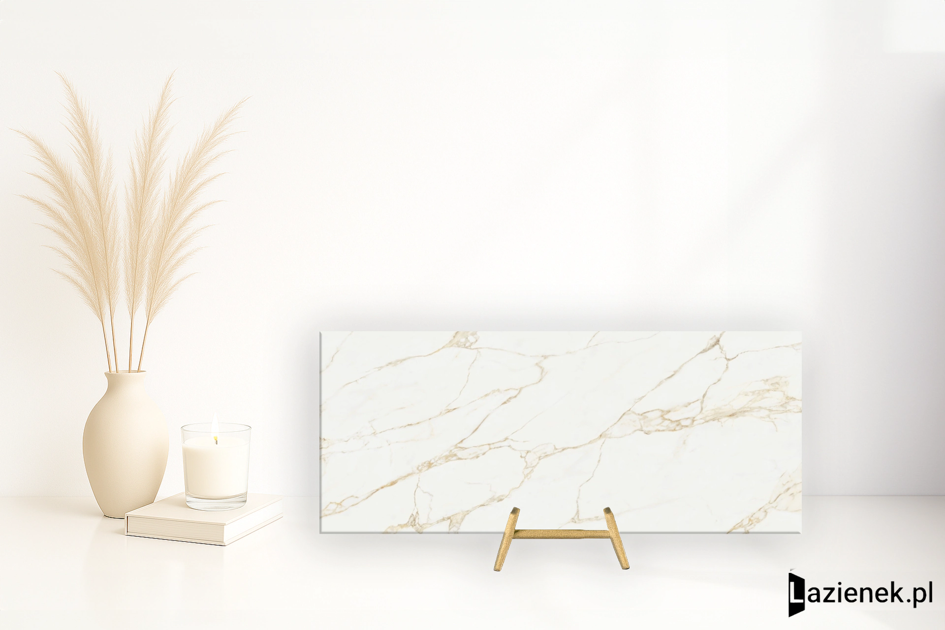 Novabell Atelier Calacatta Gold naturalna łupana 120x278 cm gr. 6 mm - płytka nierektyfikowana / ATLLA14R