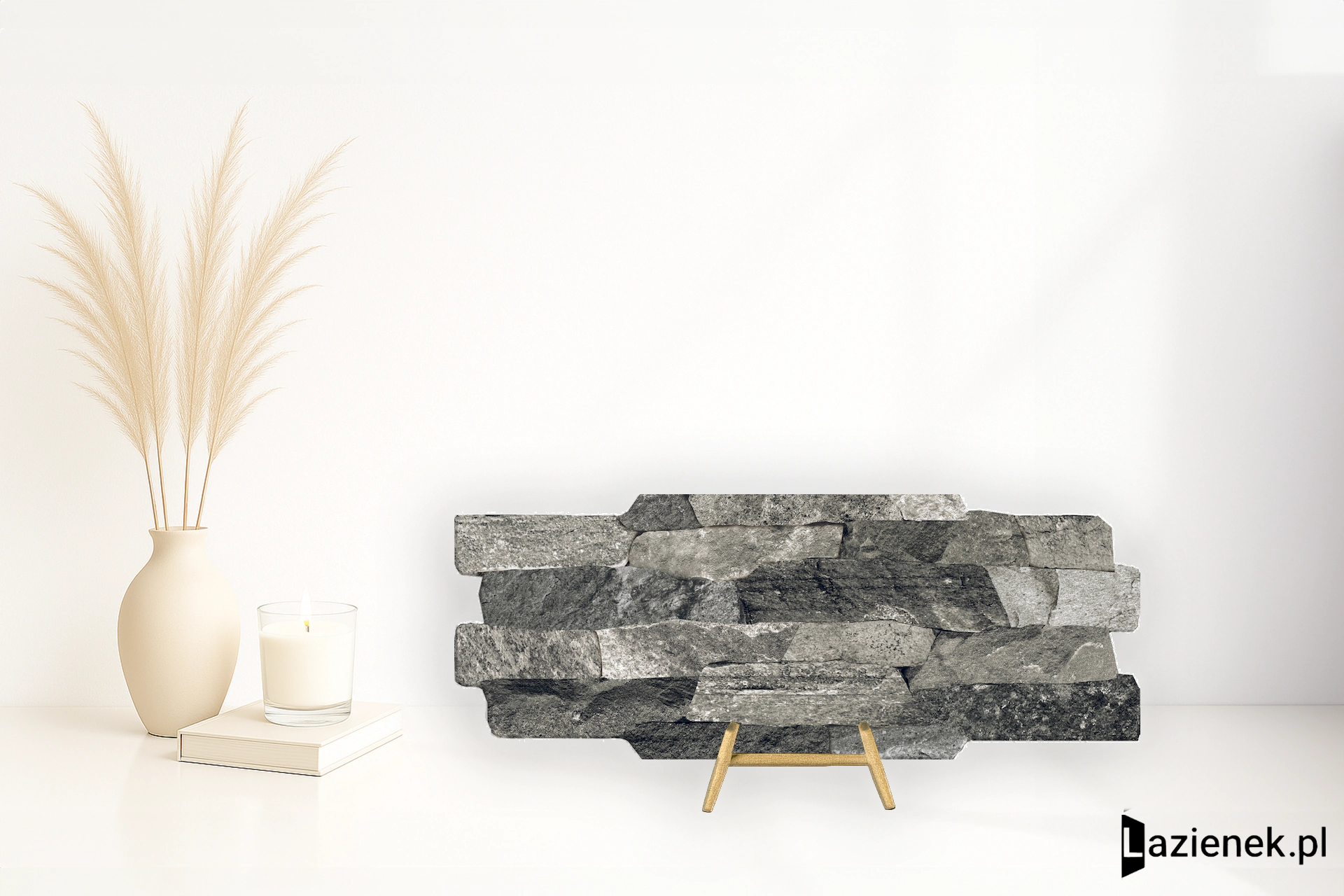 Novabell Brickup Breccia Antracite naturalna 16x40 cm gr. 9 mm - płytka nierektyfikowana / BKP240