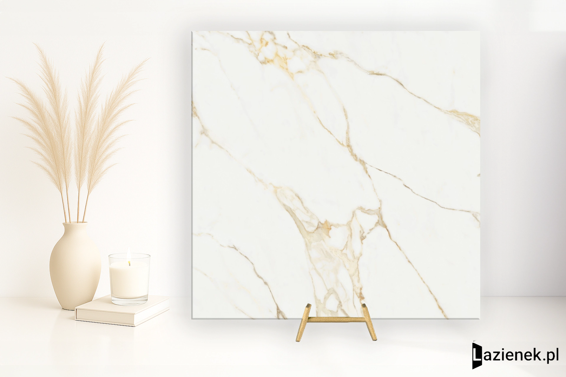 Novabell Atelier Calacatta Gold polerowana 120x120 cm gr. 10 mm - płytka nierektyfikowana / ATL184LR