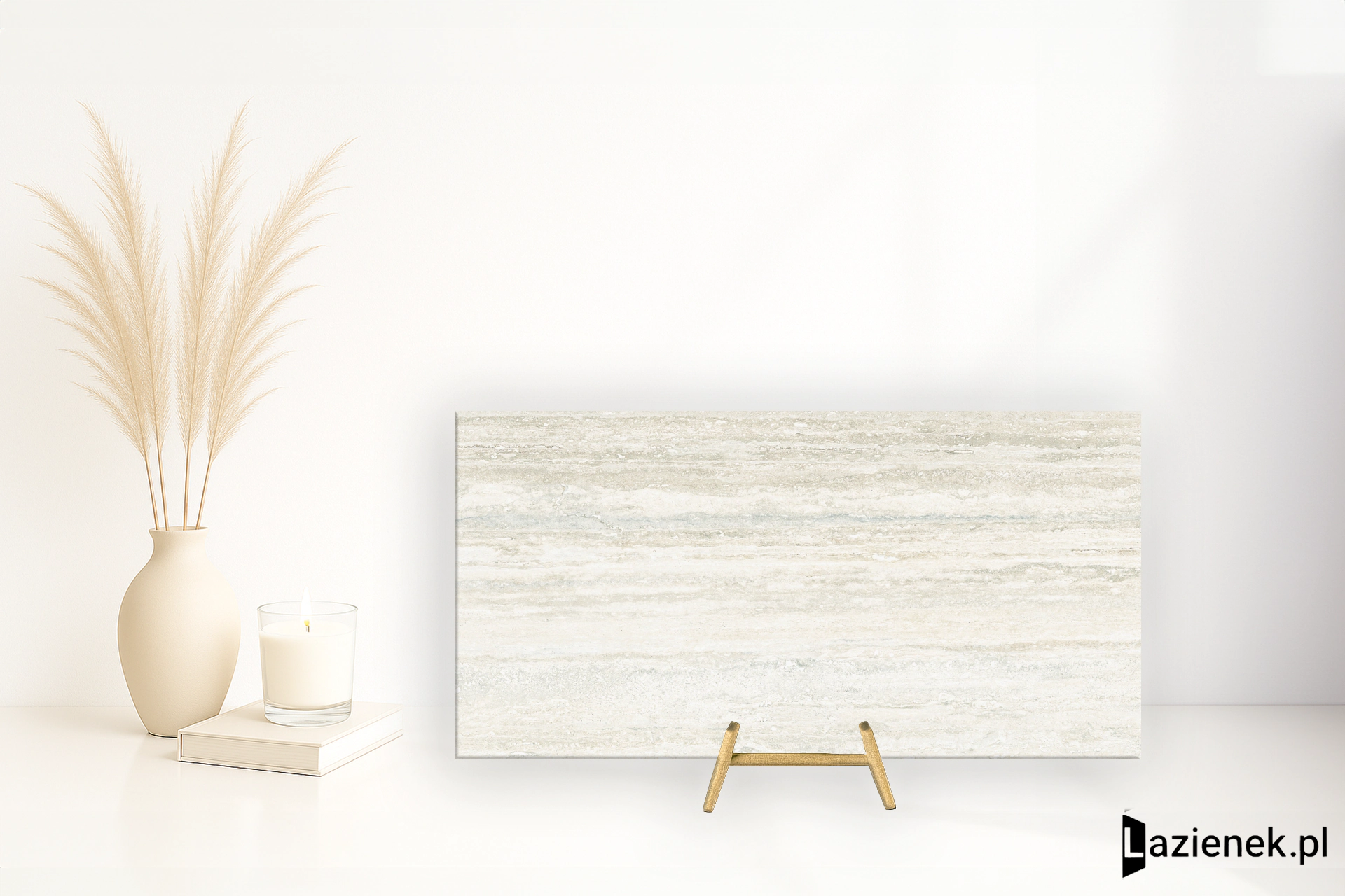 Novabell Thermae Verso Travertino White zewnętrzna 60x120 cm gr. 20 mm - płytka rektyfikowana / TRV862R