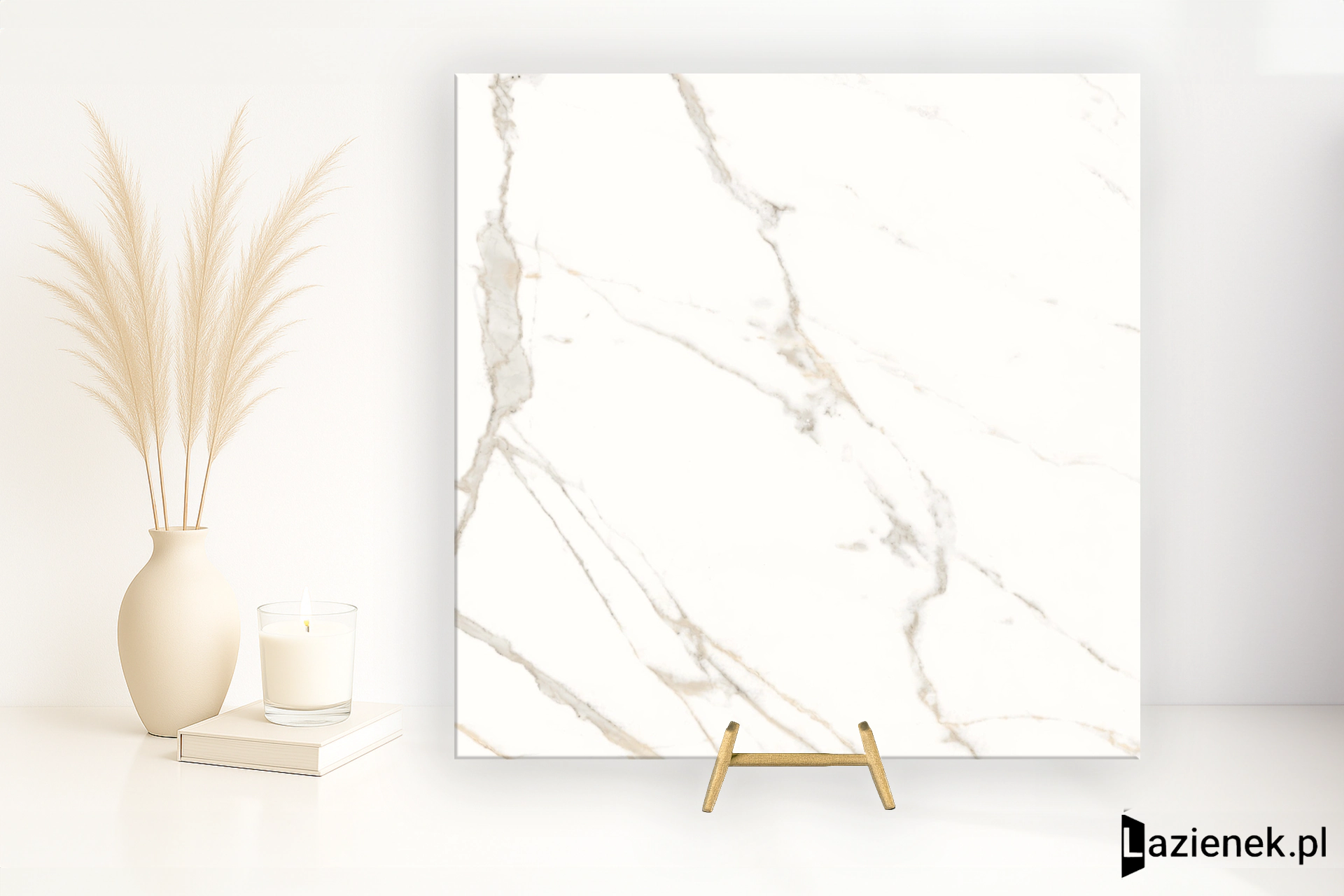 Panaria Trilogy Calacatta White satynowa 60x60 cm gr. 9 mm - płytka rektyfikowana / PGWTY05