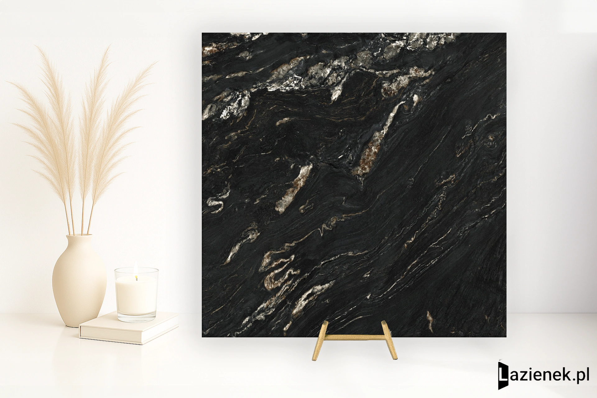 Panaria Perpetual Belvedere Dark wysoki połysk 120x120 cm gr. 9 mm - płytka rektyfikowana / PG8PE05