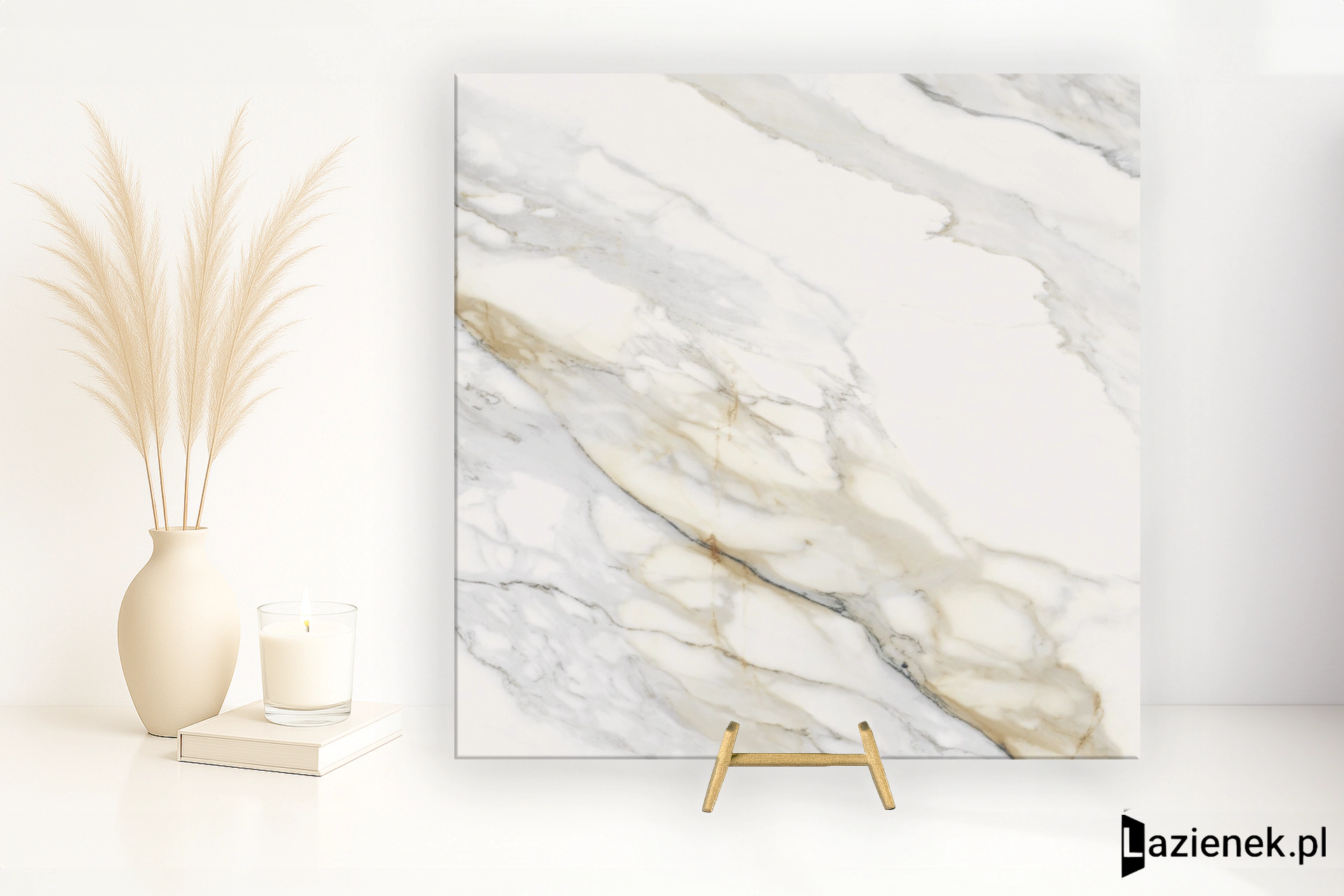 Panaria Perpetual Venato Gold satynowa 60x60 cm gr. 9 mm - płytka rektyfikowana / PGWPE40