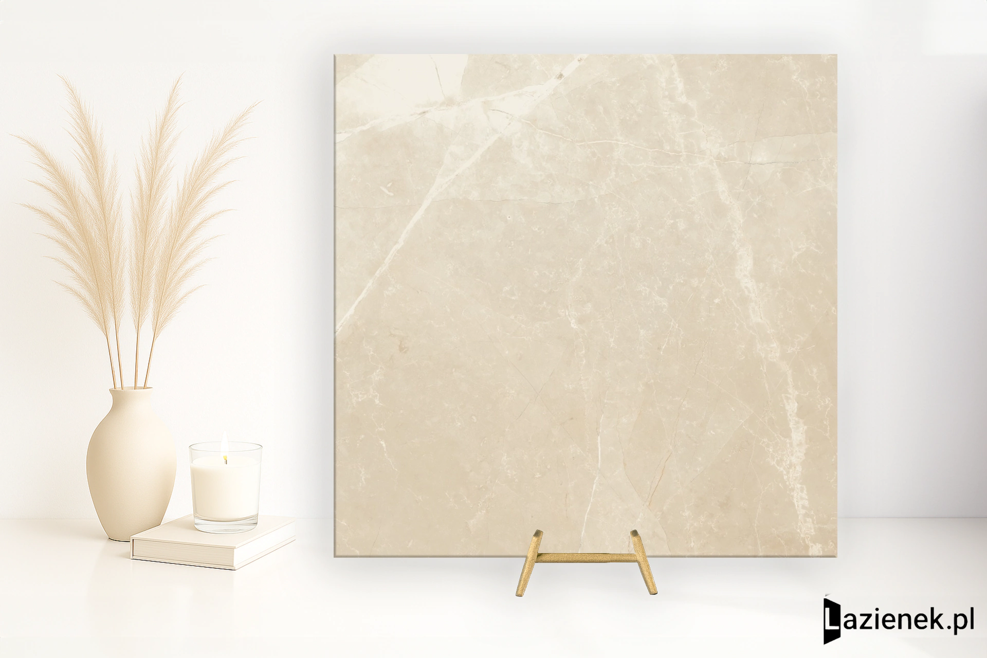 Panaria Trilogy Moon Beige wysoki połysk 60x60 cm gr. 9 mm - płytka rektyfikowana / PGWTY61