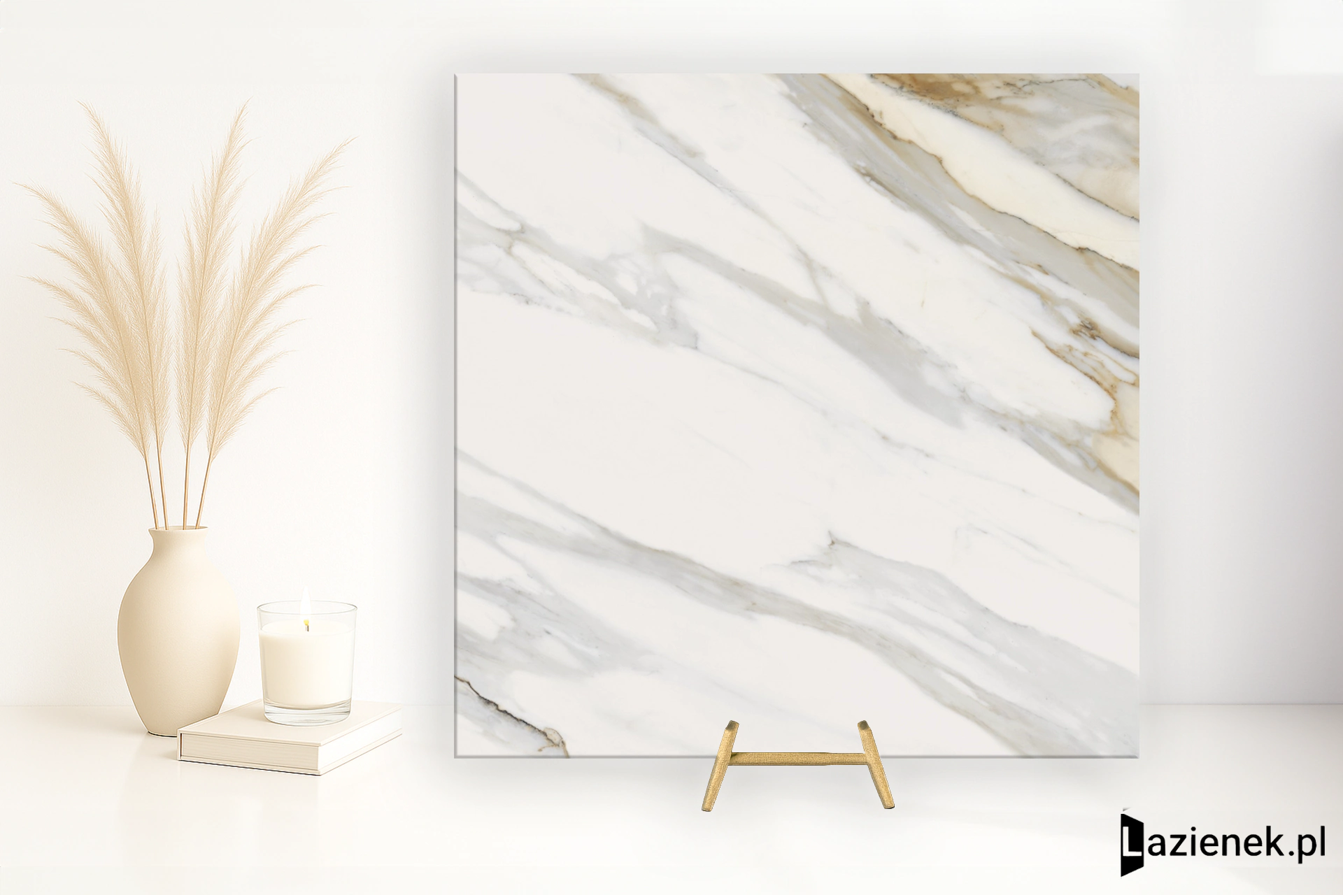 Panaria Perpetual Venato Gold wysoki połysk 120x120 cm gr. 9 mm - płytka rektyfikowana / PG8PE45