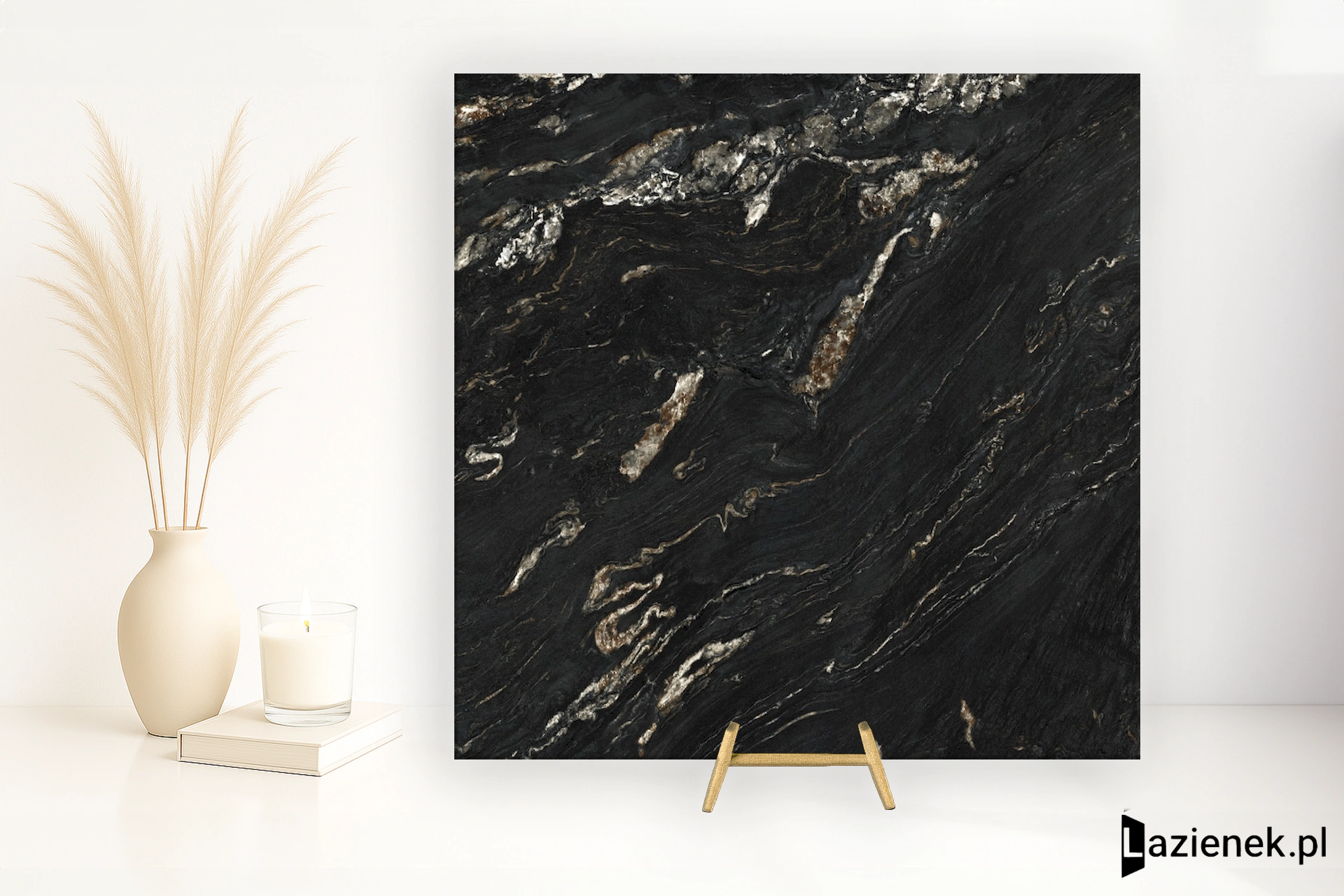 Panaria Perpetual Belvedere Dark wysoki połysk 60x60 cm gr. 9 mm - płytka rektyfikowana / PGWPE05