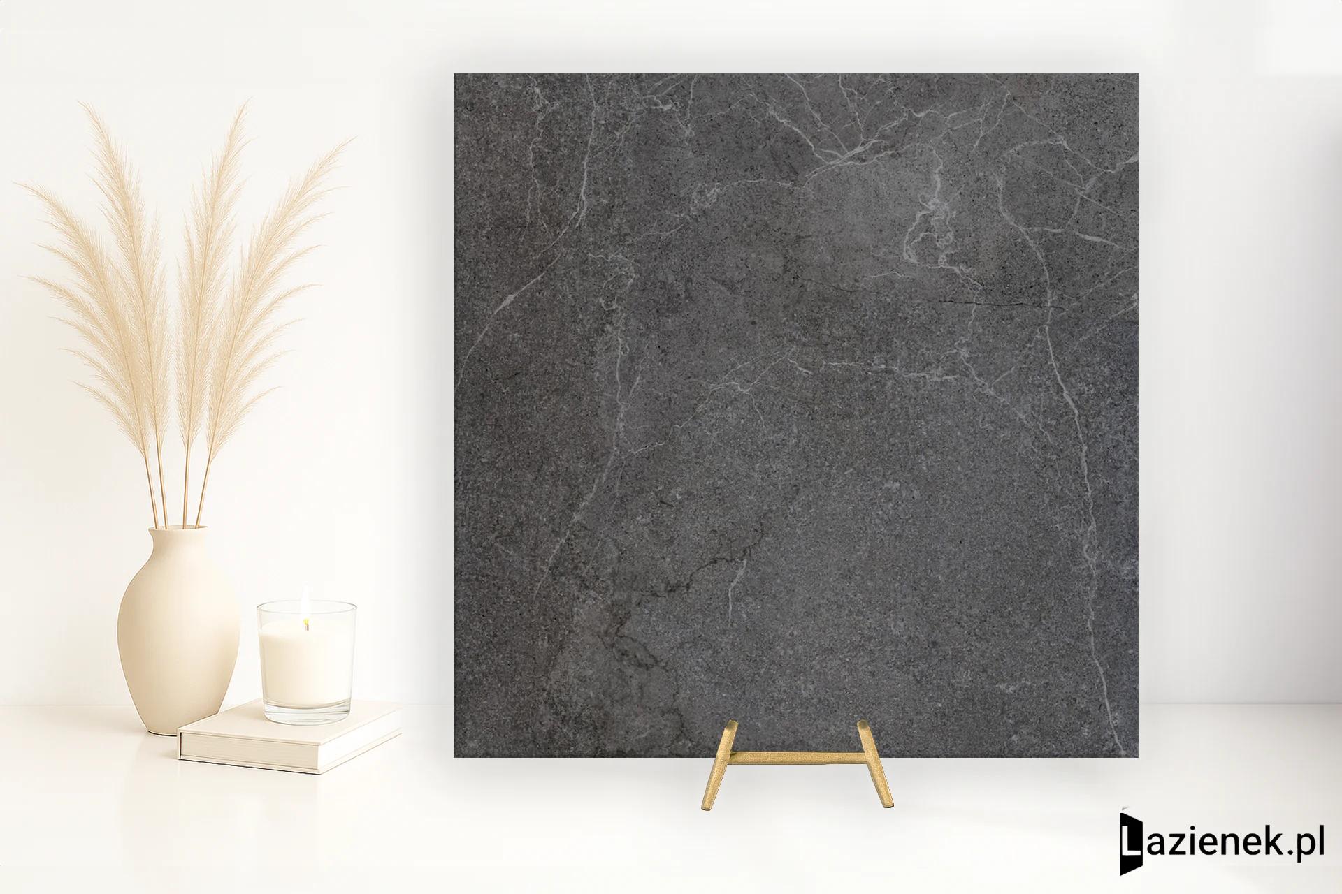 Peronda Lucca Floor Anthracite jedwabista 90x90 cm gr. 10 mm - płytka rektyfikowana / 30101