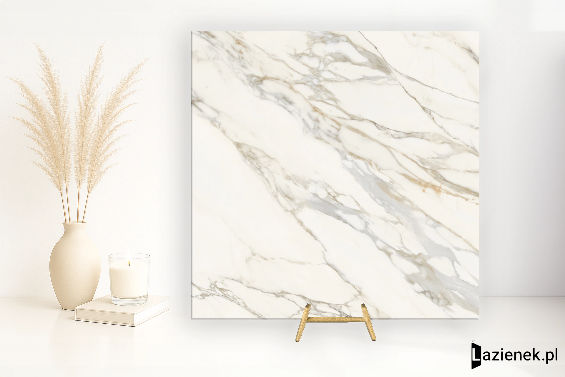 Piemme Majestic Pure Selection Magnificent Calacatta wysoki połysk 120x120 cm gr. 10 mm - płytka rektyfikowana / 03919A