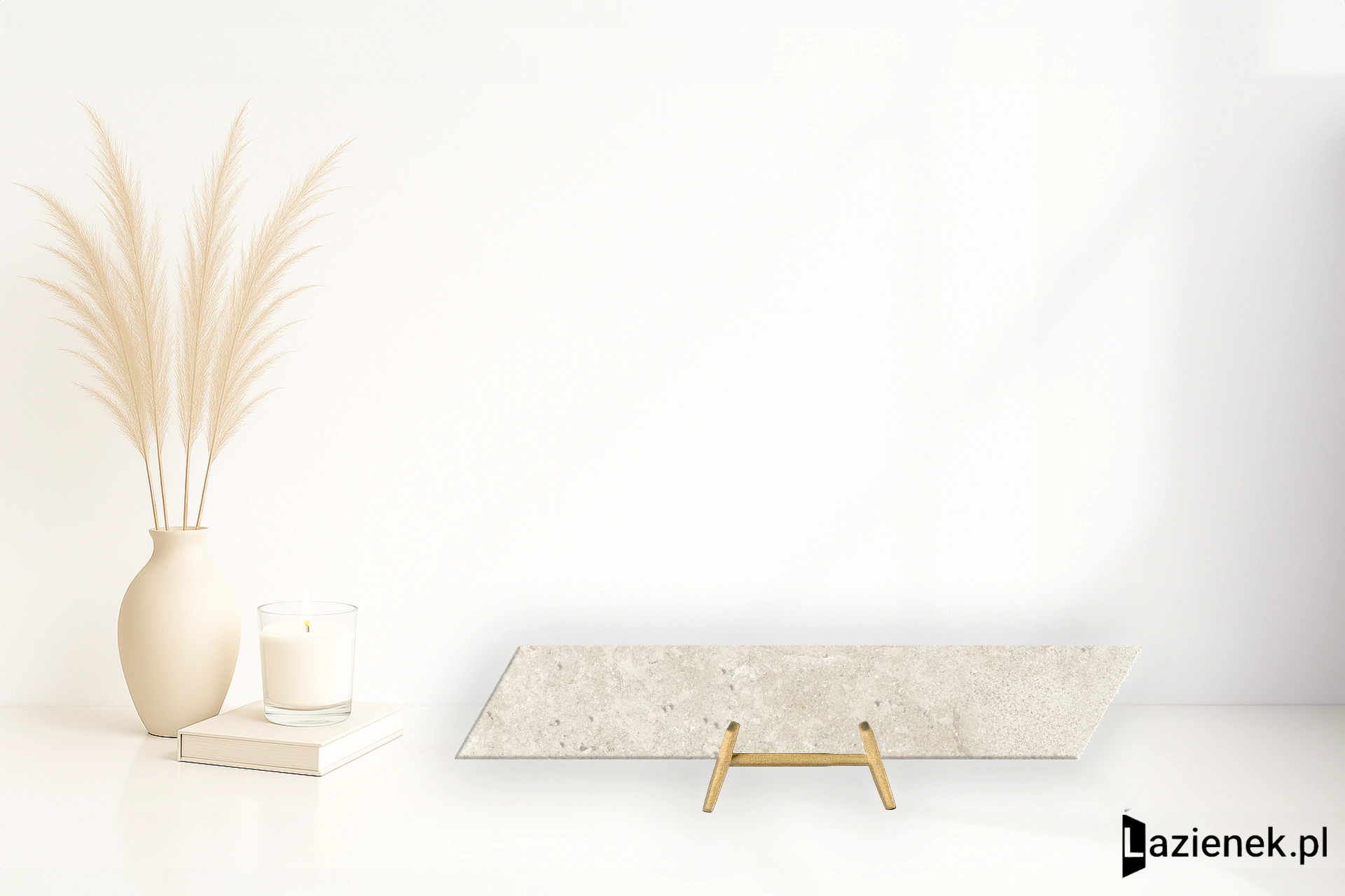 Piemme Limestone Italian White półpoler 10x53 cm gr. 9 mm - płytka rektyfikowana / 05554