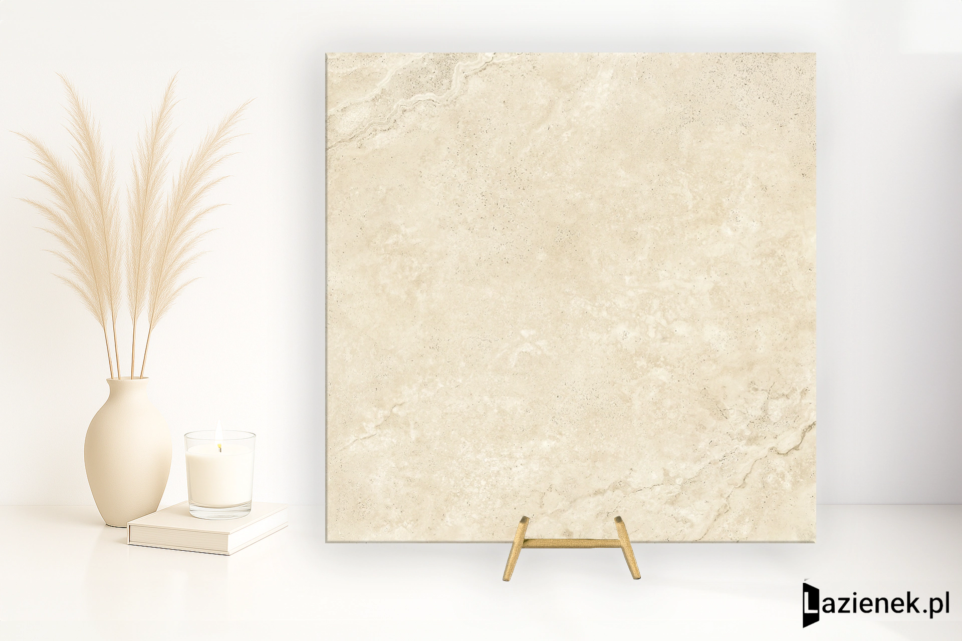 Piemme Makro Revolution Travertino Creme satyna 120x120 cm gr. 9 mm - płytka rektyfikowana / 06097