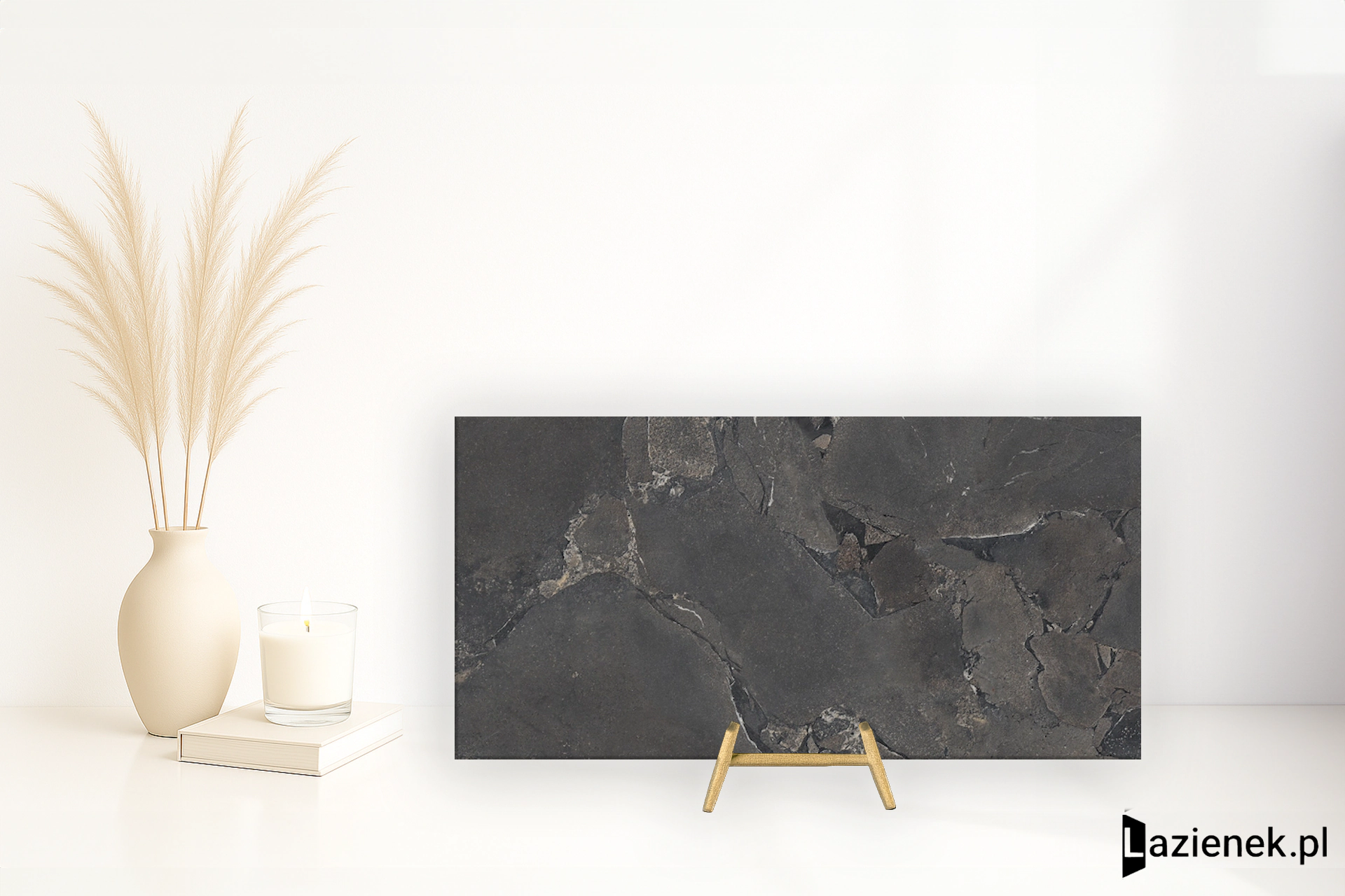 Provenza Unique Intensity Black Cobblestone naturalna 60x120 cm gr. 9 mm - płytka rektyfikowana / EML4