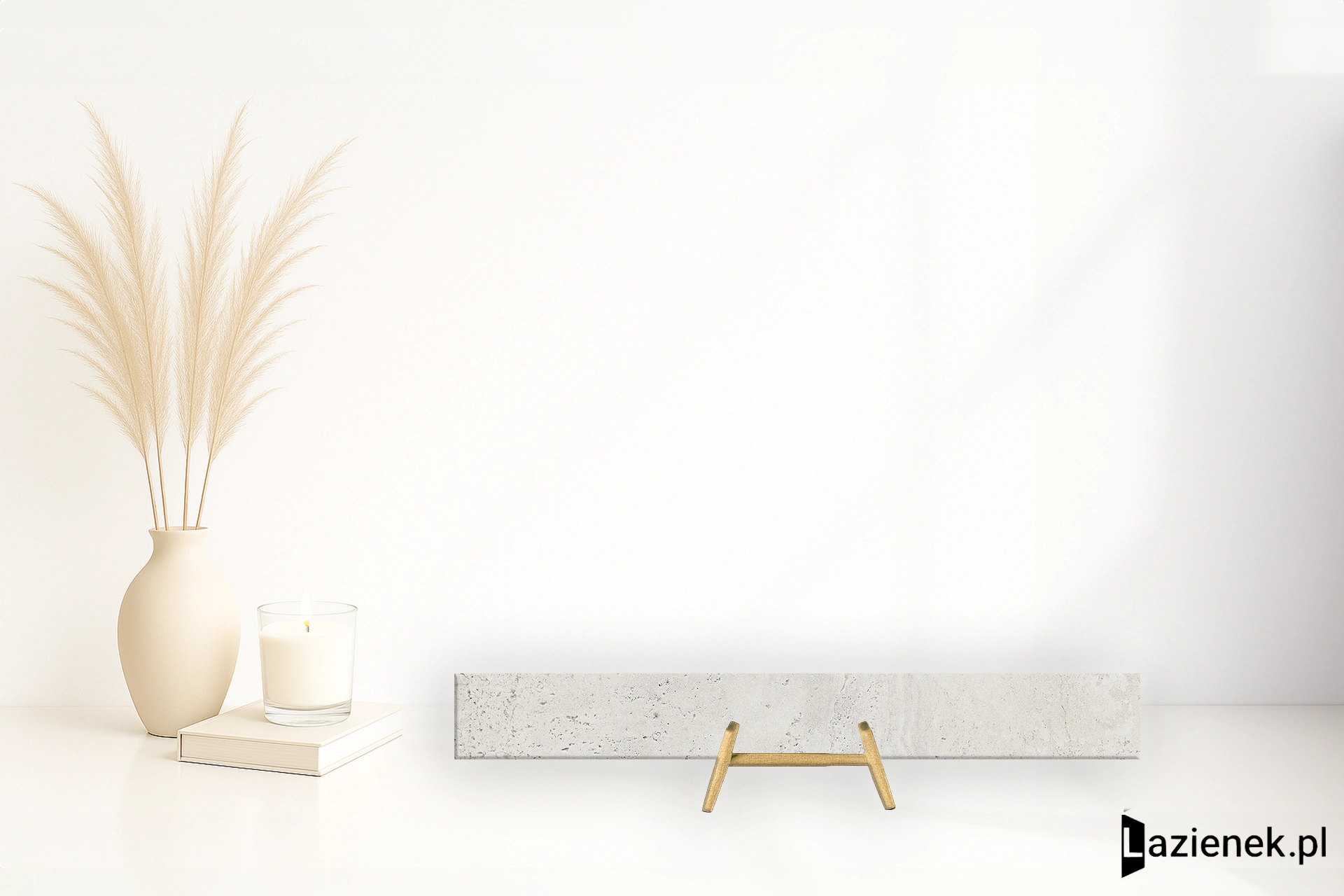 Provenza Unique Travertine Silver Minimal naturalna 7.5x60 cm gr. 10 mm - płytka rektyfikowana / EJR1