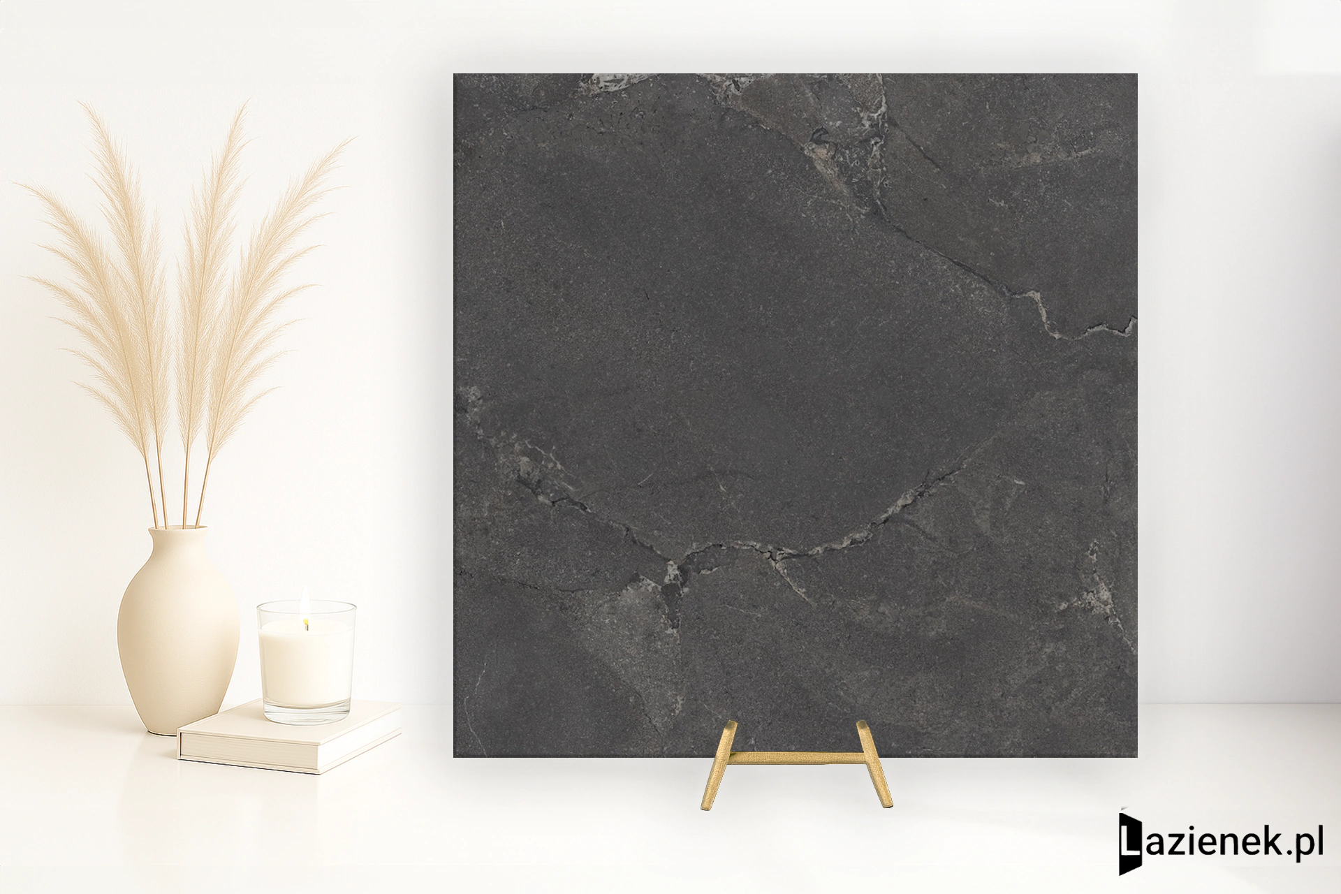 Provenza Unique Intensity Black Purestone naturalna 80x80 cm gr. 9 mm - płytka rektyfikowana / EMLE
