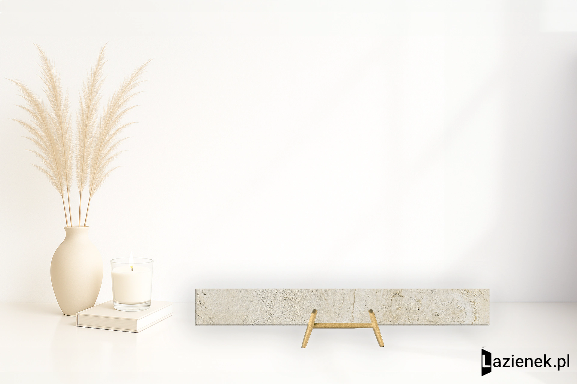 Provenza Unique Travertine Cream Minimal naturalna 7.5x60 cm gr. 10 mm - płytka rektyfikowana / EJR0