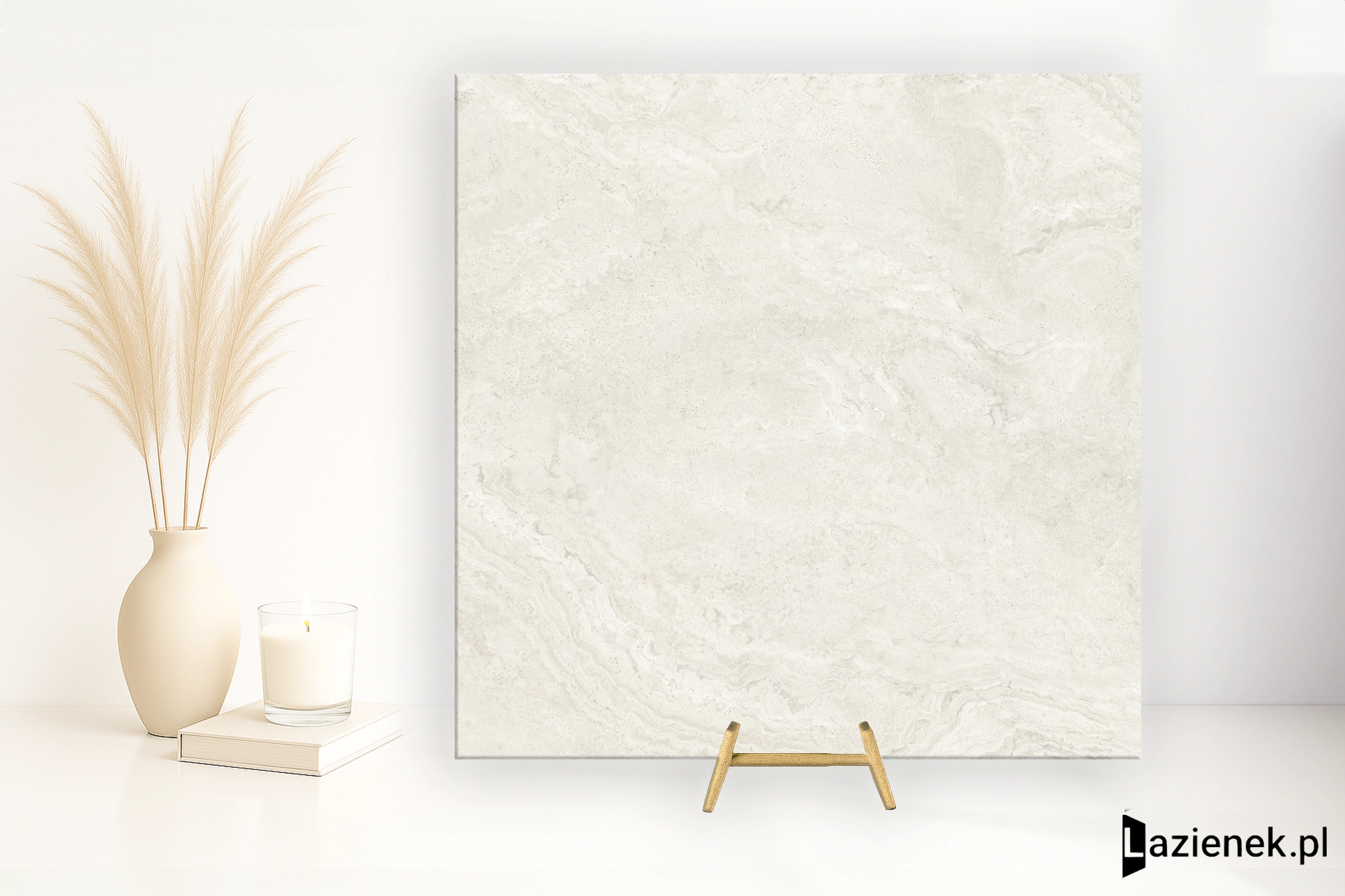 Provenza Unique Travertine White Minimal naturalna 120x120 cm gr. 10 mm - płytka rektyfikowana / ELL9