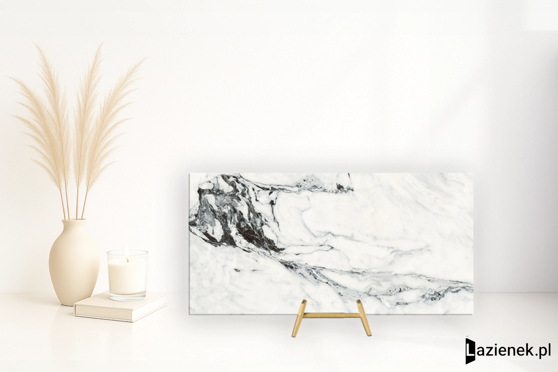 Provenza Unique Marble Bianco Siena półpolerowana 90x180 cm gr. 10 mm - płytka rektyfikowana / EL8V