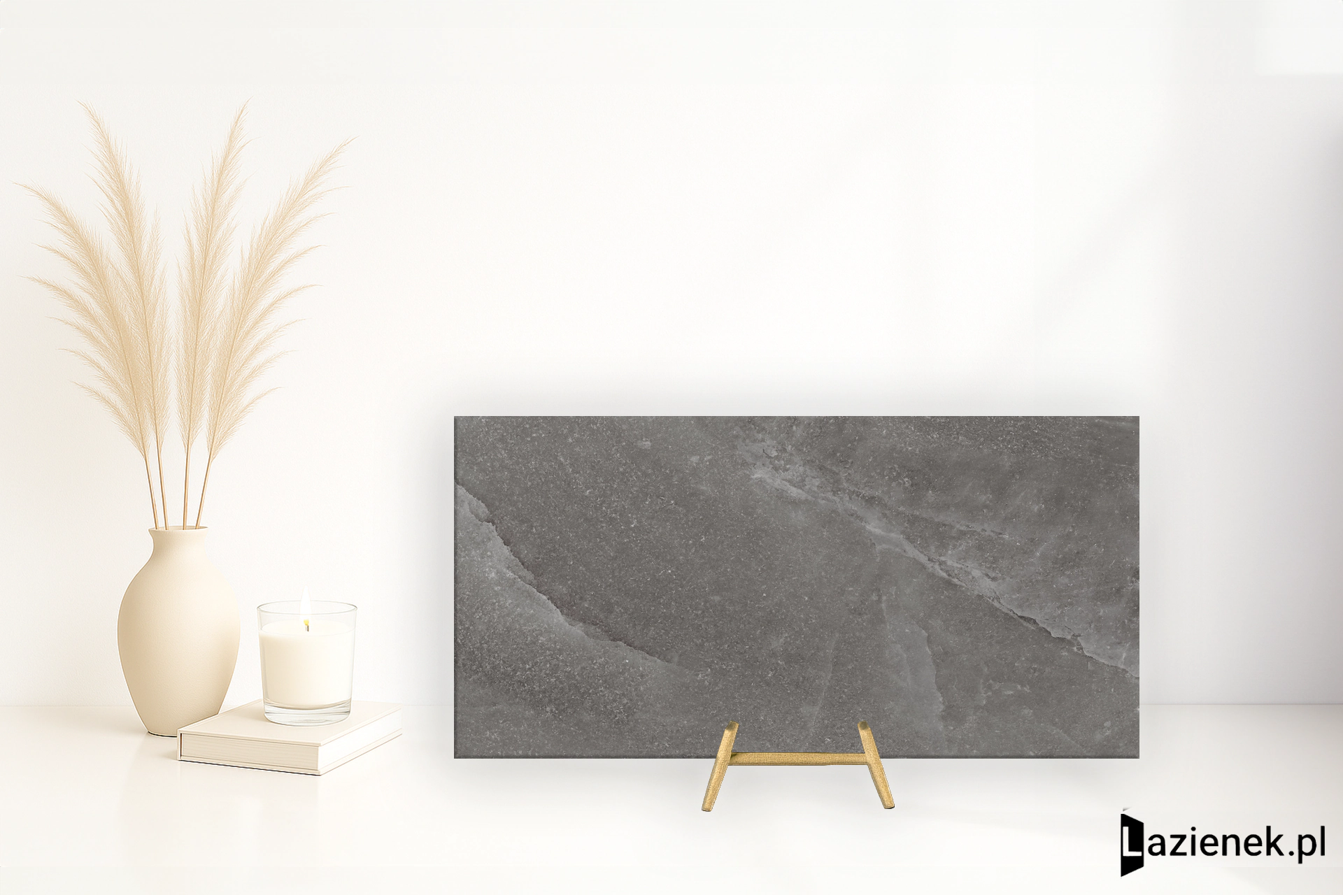 Provenza Salt Stone Black Iron półpolerowana 60x120 cm gr. 10 mm - płytka rektyfikowana / ELTH