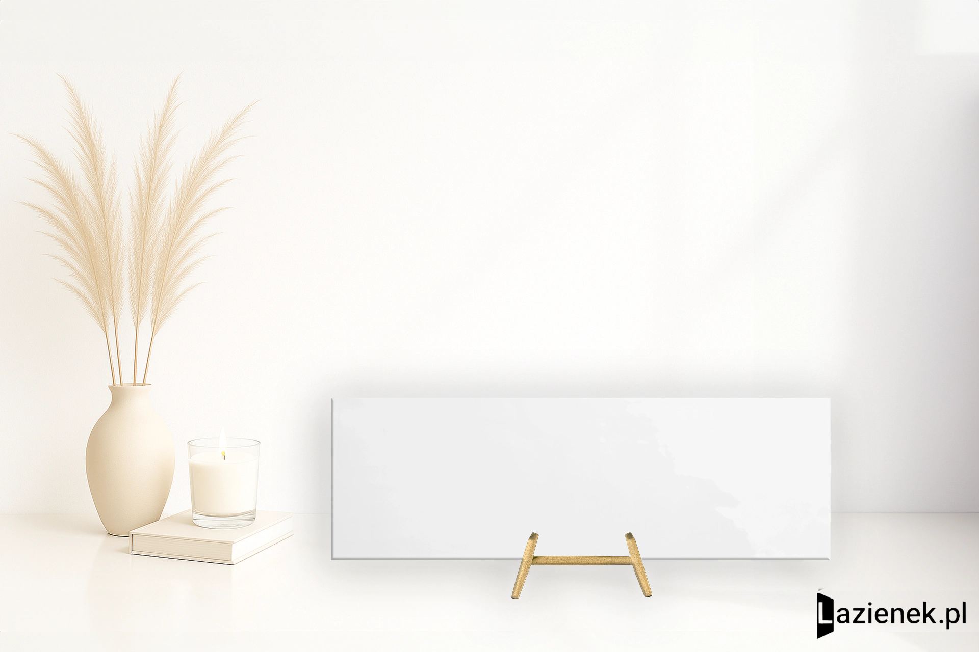 Quintessenza Genesi Bianco błyszcząca 13.2x40 cm gr. 9 mm - płytka rektyfikowana/GQR110L