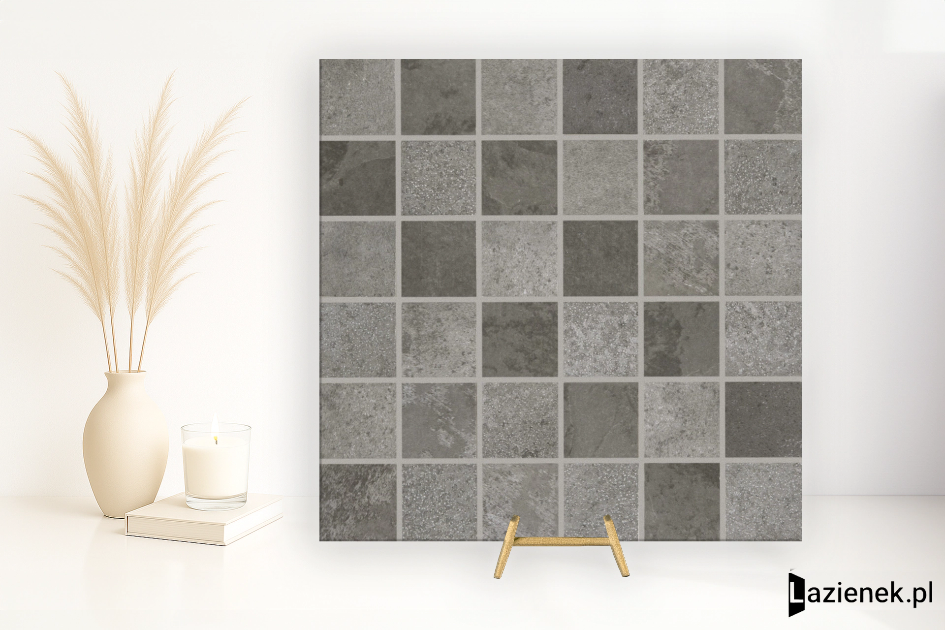 Quintessenza Superfici20 Grigio Mix matowa 20x20 cm gr. 10 mm - płytka rektyfikowana/SVN403M